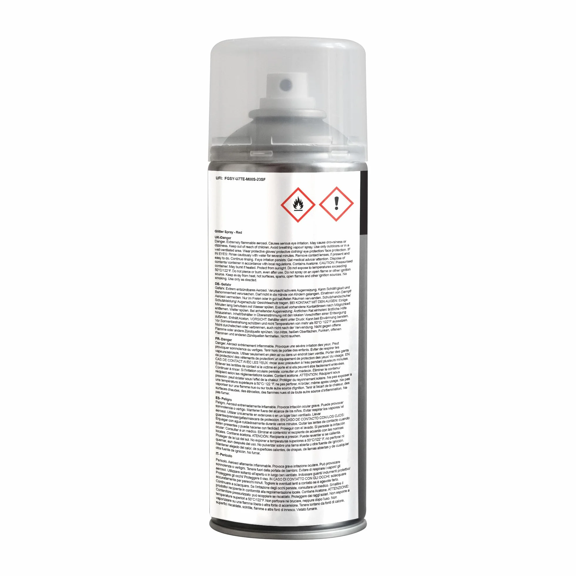 JENOLITE Lakier brokatowy w sprayu CZERWONY Multisurface 3 x 400 ml