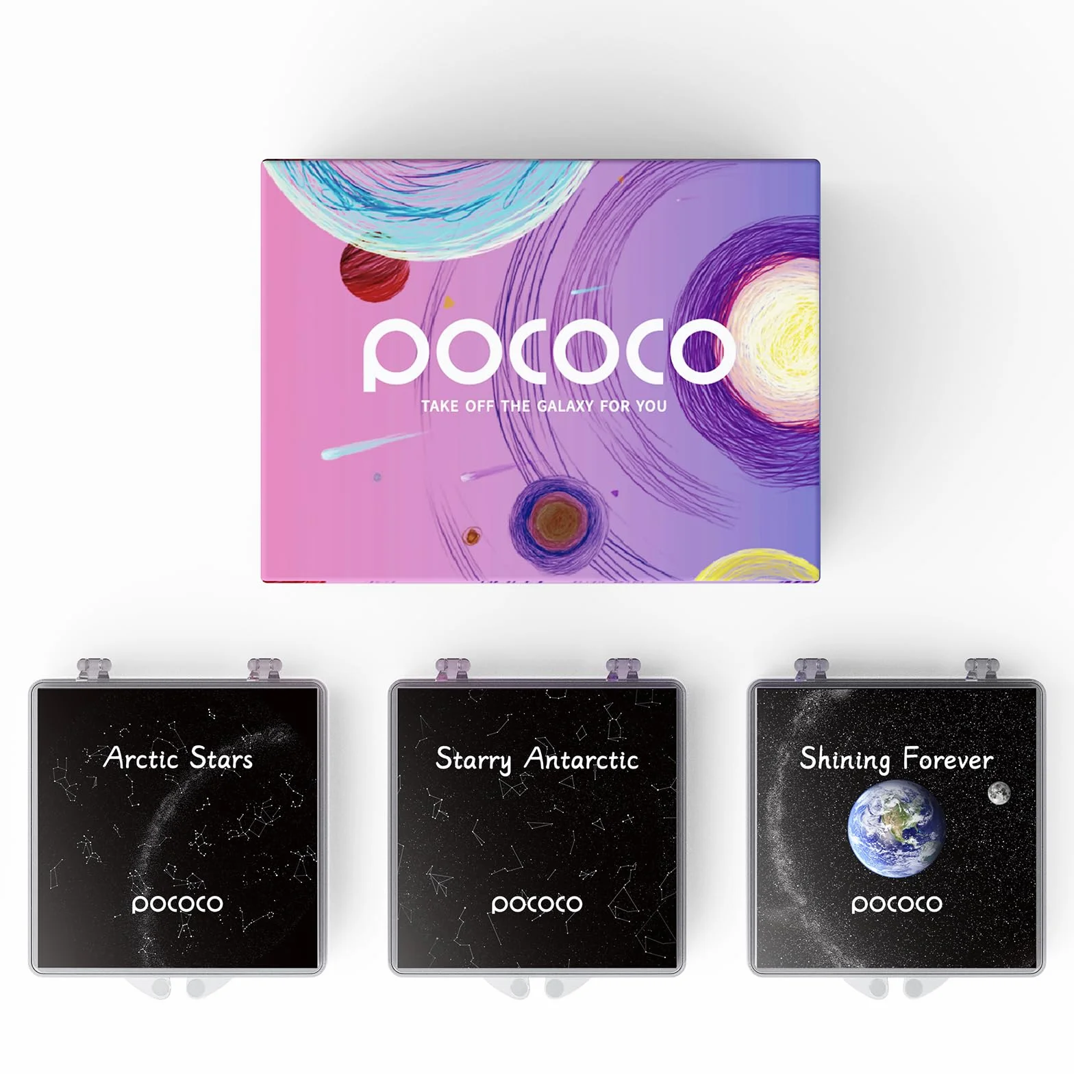 Realistyczne Dyski dla POCOCO Galaxy Lite - Projektor Gwiazd, Planetarium Domowe, 5k Ultra HD, 3 Sztuki (Bez Projektora)