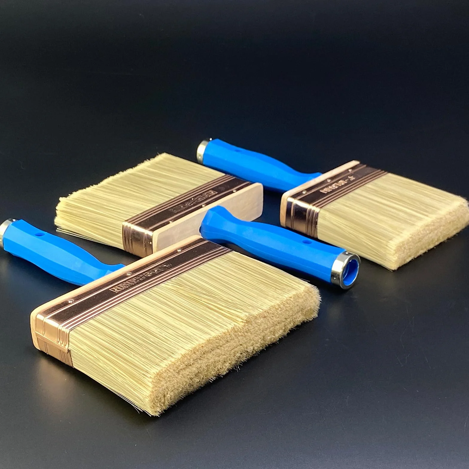 3 sztuki (4,5,6 cm) wytrzymałe profesjonalne pędzle do tapet, pędzel do plam, pędzel do tapet, pędzel emulsyjny, pędzle do malowania, podwójne grube 3 cm, pędzel ogrodzeniowy, pędzel do malowania