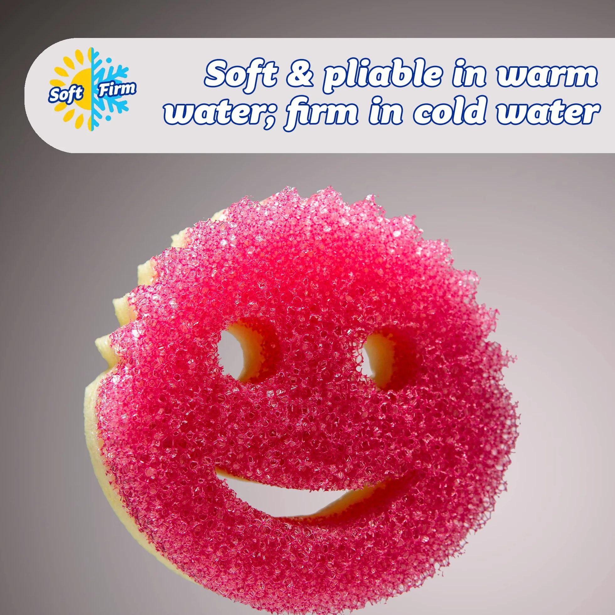 Scrub Daddy Scrub Mommy Gąbki do Czyszczenia, Różowy, 2 sztuki