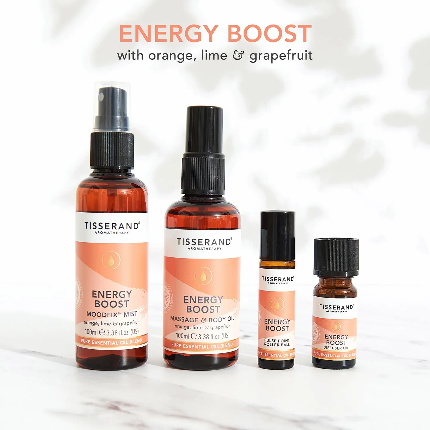 Tisserand Aromatherapy Energy Boost Olejek eteryczny z pomarańczy, limonki i grejpfruta 9 ml