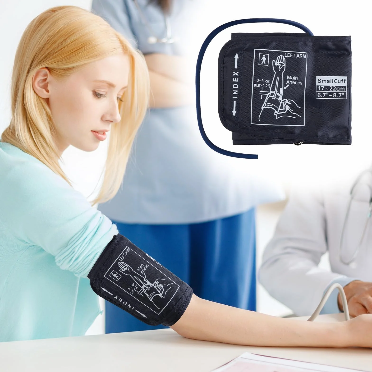 Mankiet do pomiaru ciśnienia krwi 17-24 cm kompatybilny z większością monitorów BP