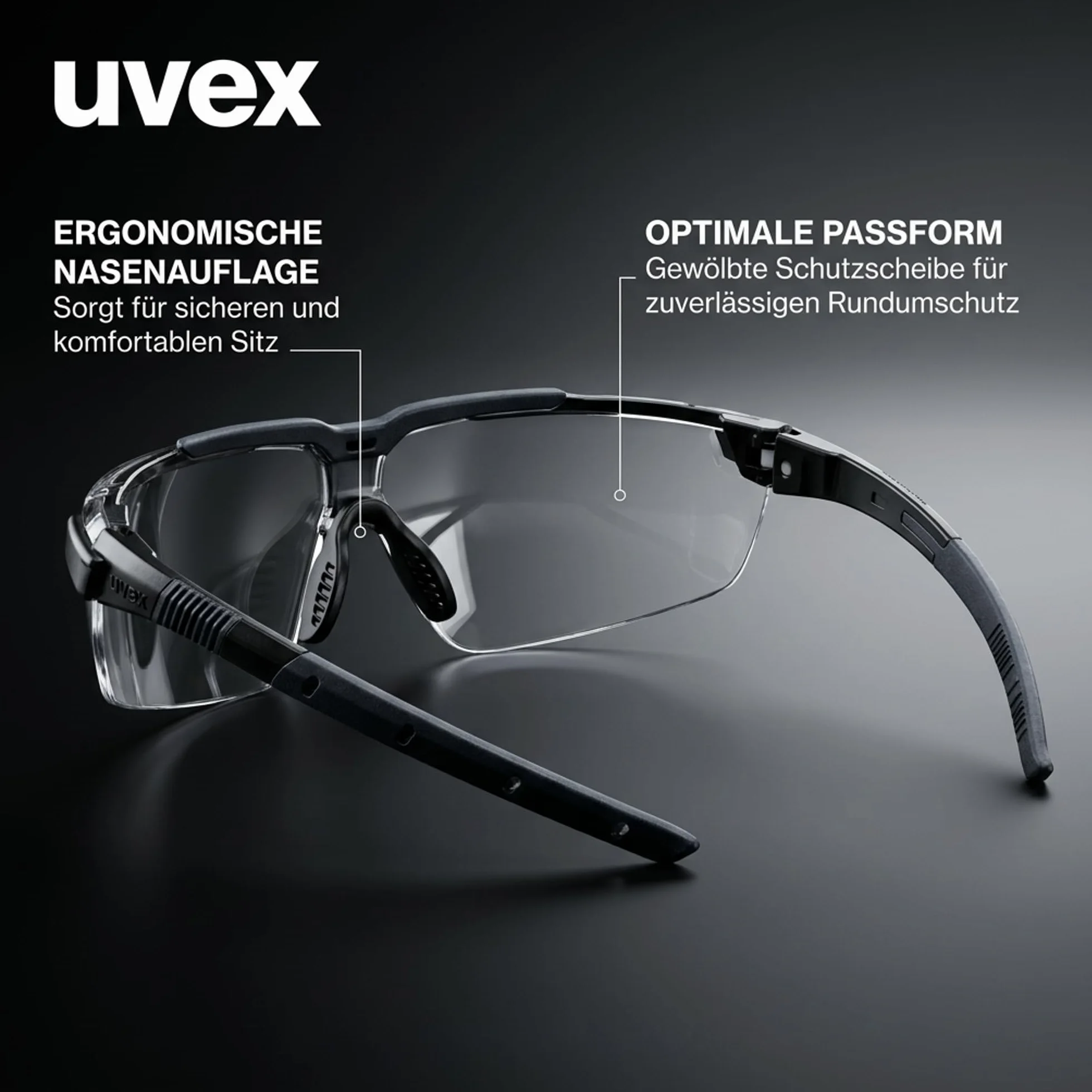Uvex i-3 tactical zestaw okulary ochronne na polowanie odporne na uderzenia 2 wymienne szybki przyciemniane przezroczyste odporne na zaparowanie