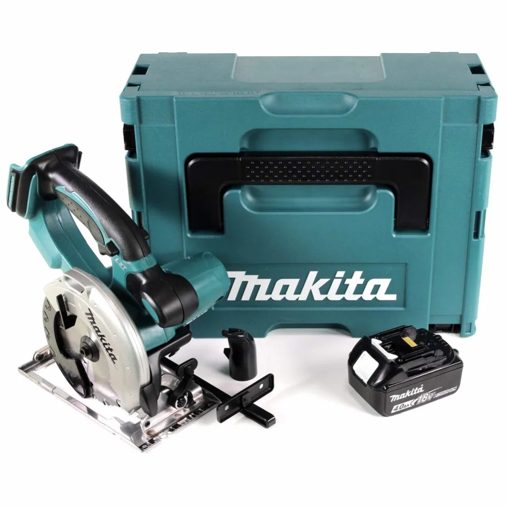 Makita DSS 501 M1J 18 V 136 mm akumulatorowa ręczna piła tarczowa w Makpac + 1 x akumulator 4,0 Ah – bez ładowarki