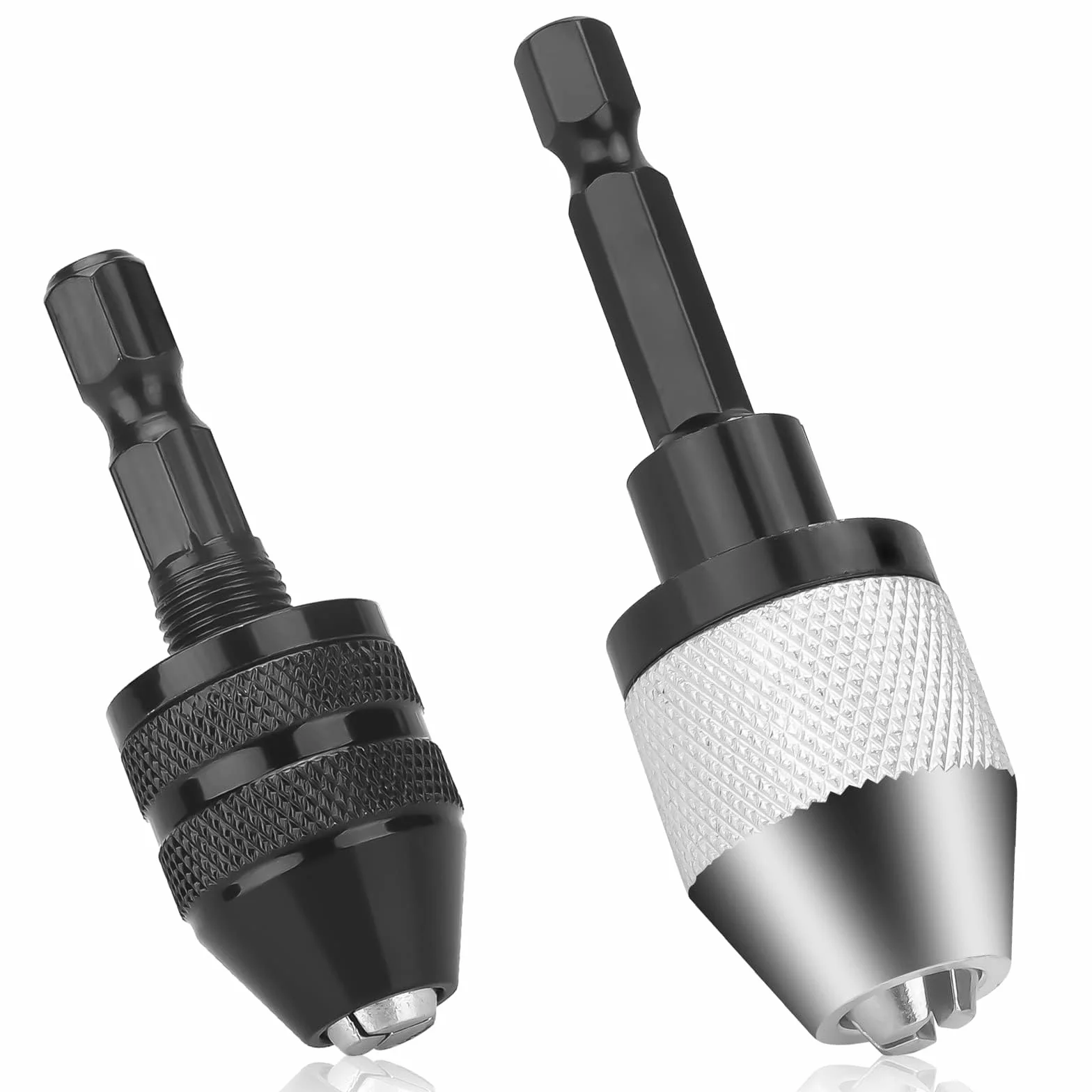 EEEKit Bezkluczowe Narzdzie do Konwersji Uchwytu Wiertarskiego, 1/4 Cala Szecioktny Adapter Konwerter Szybkiej Wymiany 0,3-6,5mm i 0,3-3,6mm