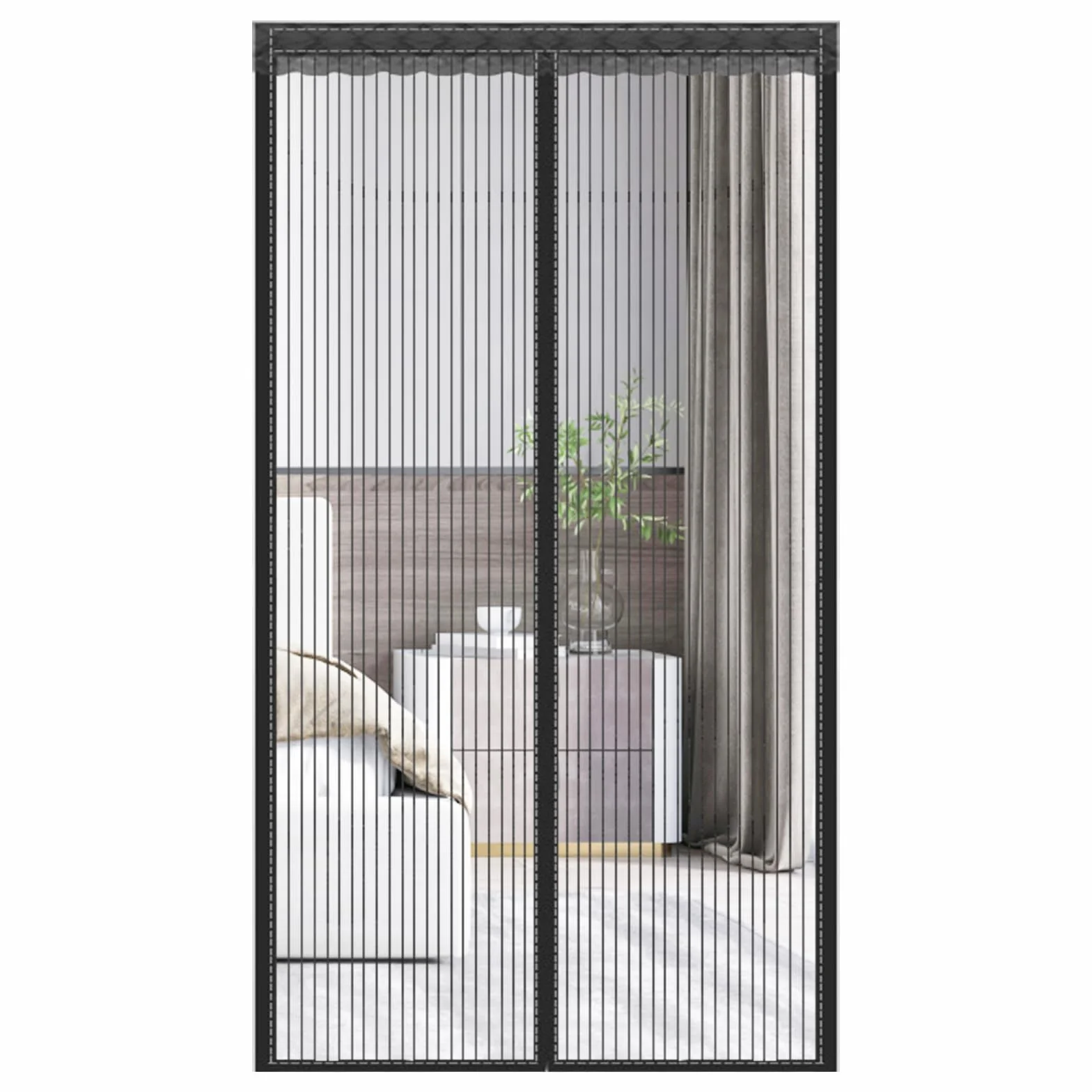 Fousenuk Magnetyczna Moskitiera na Drzwi Ochrona przed Owadami 120 × 220 cm
