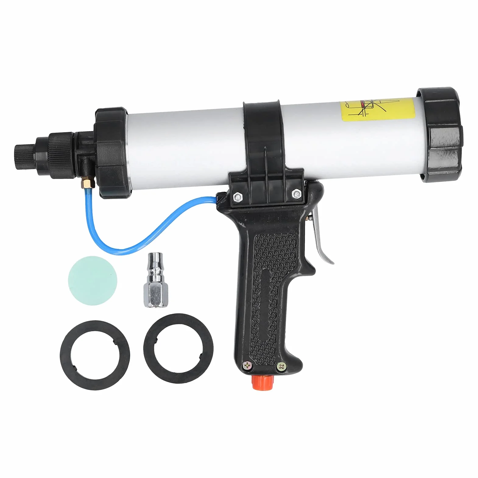 Pneumatyczny pistolet do uszczelniania powietrza, profesjonalny bezprzewodowy pistolet do uszczelniania o pojemności 310 ml z regulatorem przepływu powietrza, do wkładów 10 oz / 10,3 oz / 10,5 oz