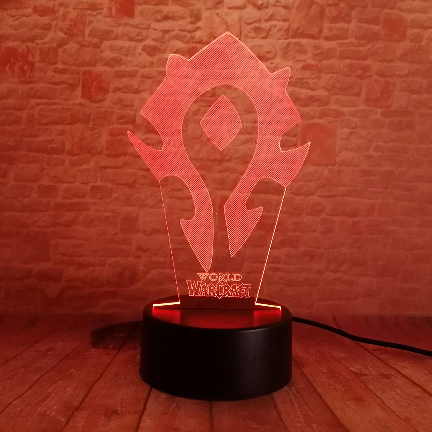 Lampa LED - World of Warcraft Horde Zmieniająca kolor USB Lampka nocna