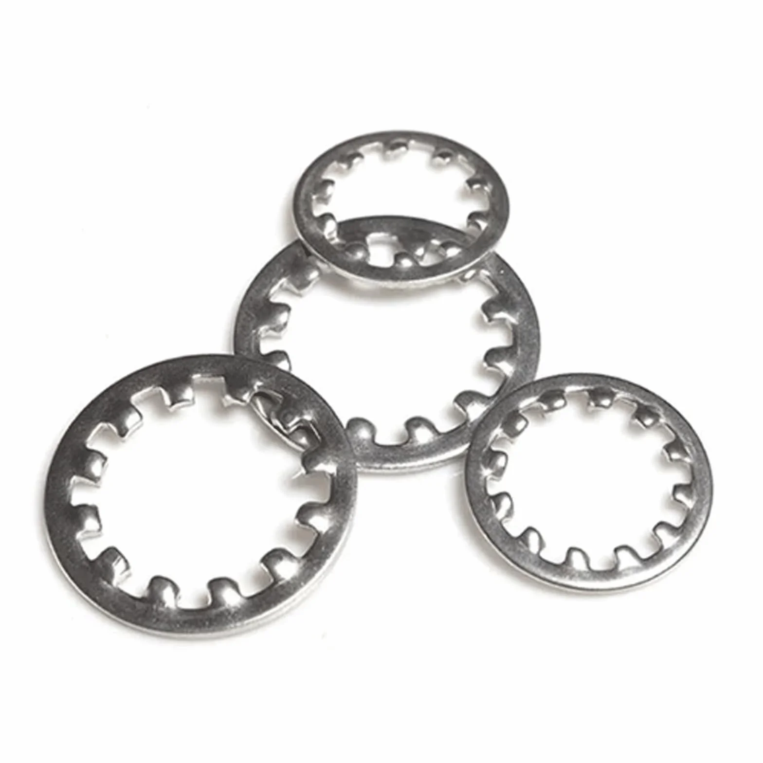 podkładki zębate blokujące, 100/200 szt. podkładek ząbkowanych ze stali nierdzewnej 304 M3-M6(200pcs M3)