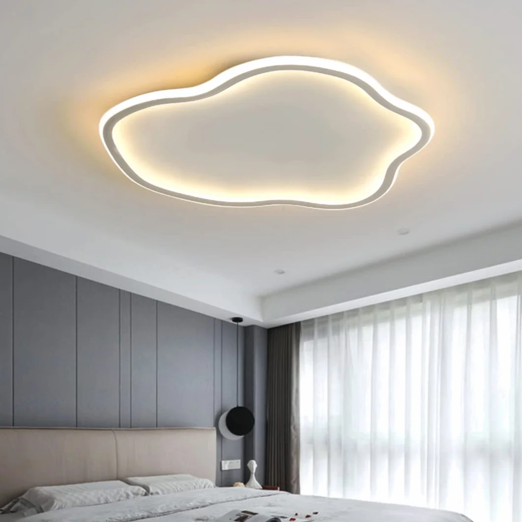 Lampa sufitowa LED Cloud Pojedynczy żyrandol, lampa sufitowa do pokoju dziecięcego, do sypialni, salonu, pokoju chłopca, dziewczynki, 50 W, bezstopniowe ściemnianie, 15,9 cala