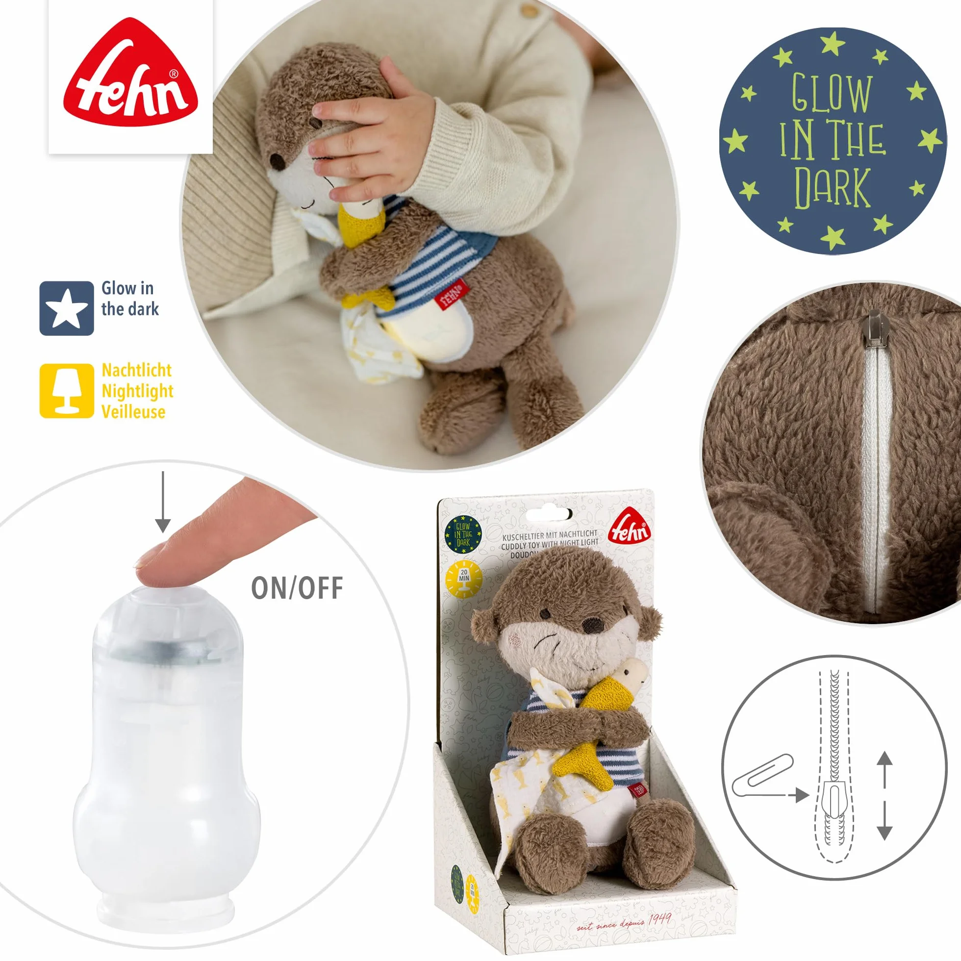 Fehn GmbH & Co. KG Lampka nocna Wydra