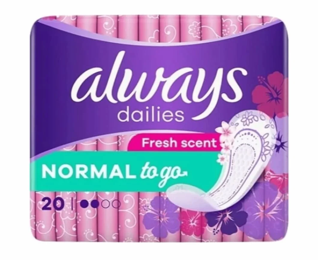 Always Daily wkładki higieniczne Normal To Go Fresh 20 sztuk oddychające