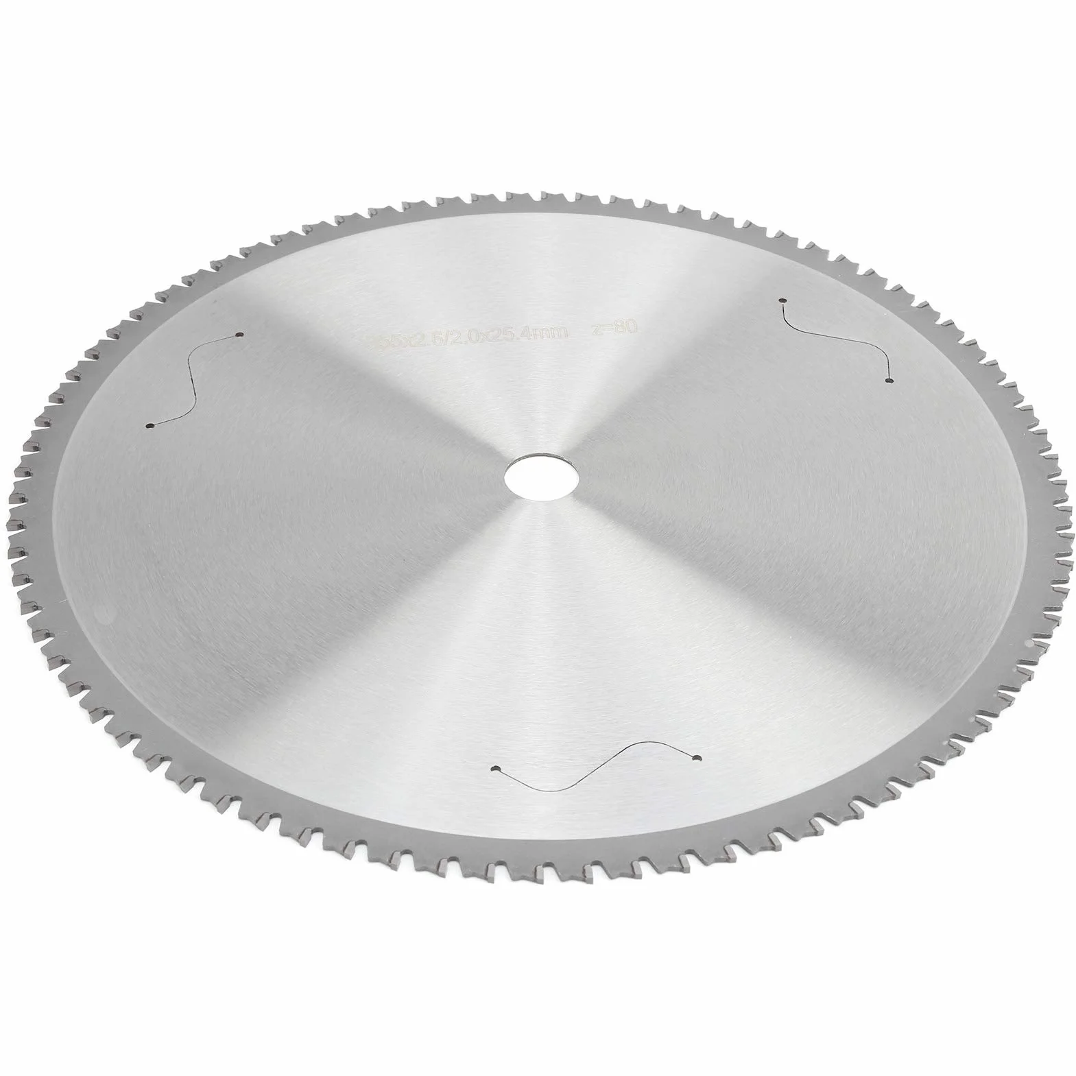 Generic Piła Tarczowa do Cięcia Metalu, 80 Zębów, Stal Szybkotnąca, 355 Mm, do pił Tarczowych, pił Stołowych, Srebrna 1 szt.