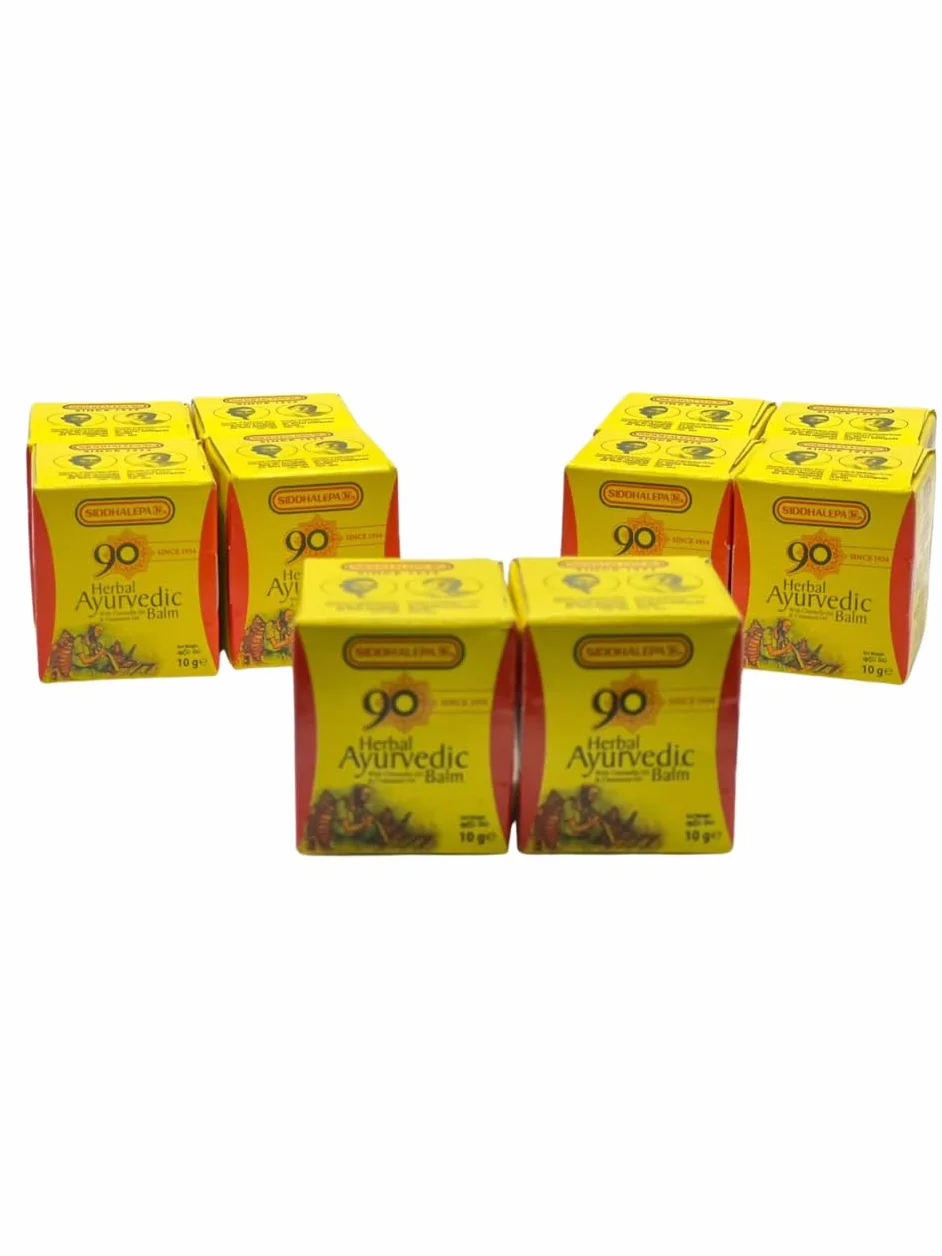 Siddhalepa Ayurvedic ziołowy balsam (10 g x 10 szt.)