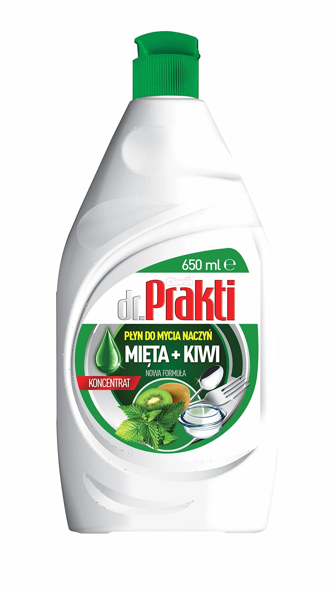 Dr.Prakti płyn do naczyń 650 ml Mięta+Kiwi