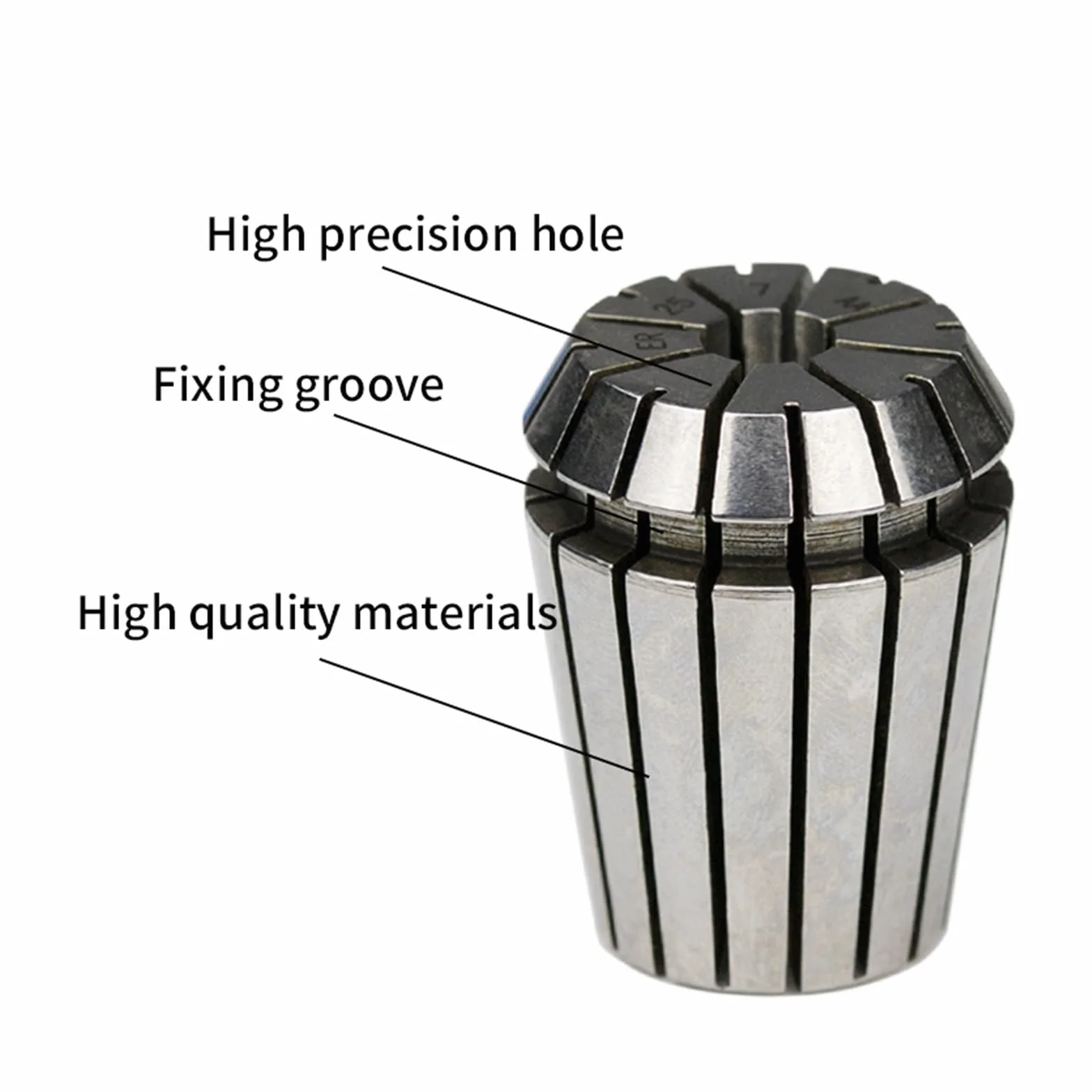 1/5 szt. ER25 ER32 0,008 1MM 7,5MM 16MM 20MM tuleja zaciskowa sprężynowa o wysokiej precyzji zestaw tulei zaciskowych do maszyny do grawerowania CNC tokarka frezarka narzędzie(5PCS,ER32-17)