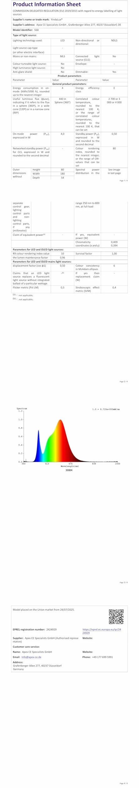 YindaLux Lampa ścienna do wnętrz, zestaw 2 szt., obsługa dotykowa, 2700 K, 3000 K, 4000 K, lampka nocna, ściemniana, 4 W, lampa ścienna do wejścia, sypialni, salonu (czarna)