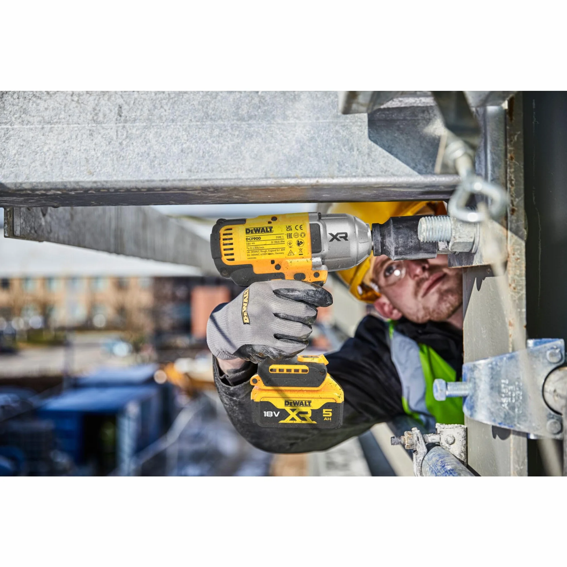 Dewalt Dcf900N-Xj 18V Xr wkrętarka udarowa Hog Ring High bezszczotkowa 1/2", napęd nago