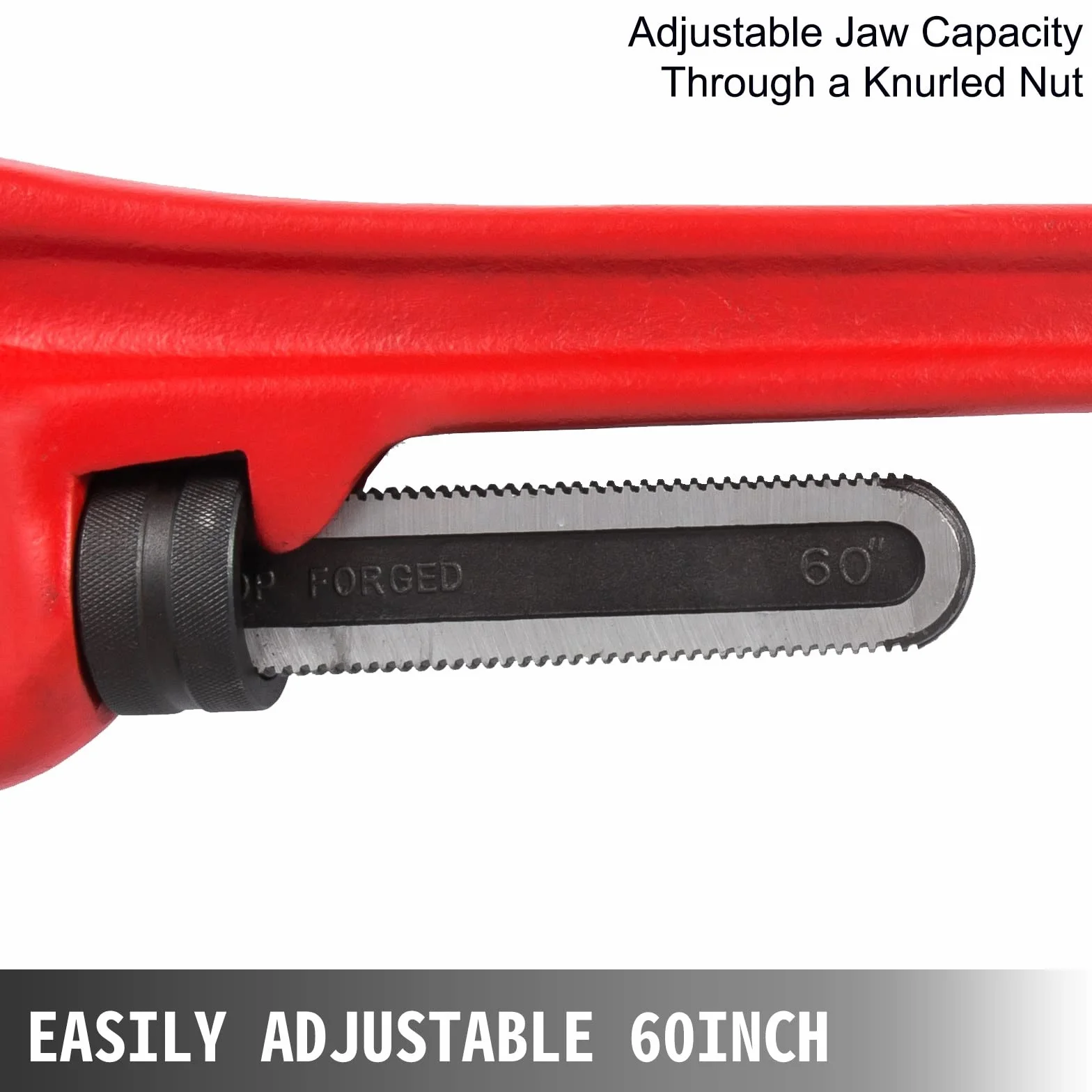 Klucz do rur przesuniętych klasy przemysłowej 60 Cal Heavy Duty hydraulik budowlany narzędzie do naprawy duży otwarty klucz szczypce narzędzia ręczne