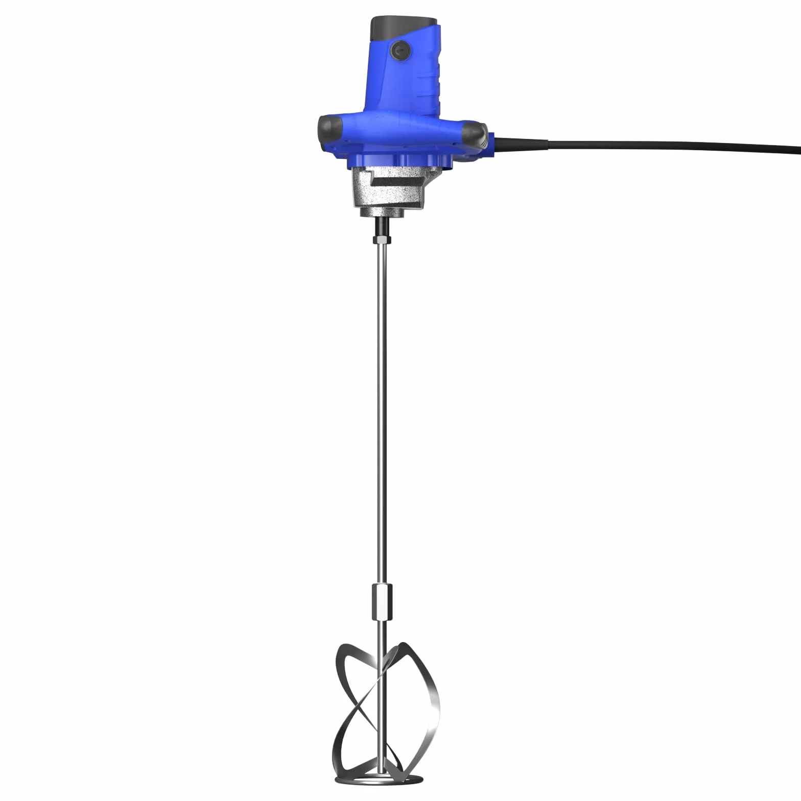 Mieszadło o mocy 2600 W – mieszadło do zaprawy betonowej – wytrzymała 6-biegowa przekładnia metalowa – z dużym mieszadłem Ø 120 mm i ergonomicznym uchwytem – mieszadło ręczne