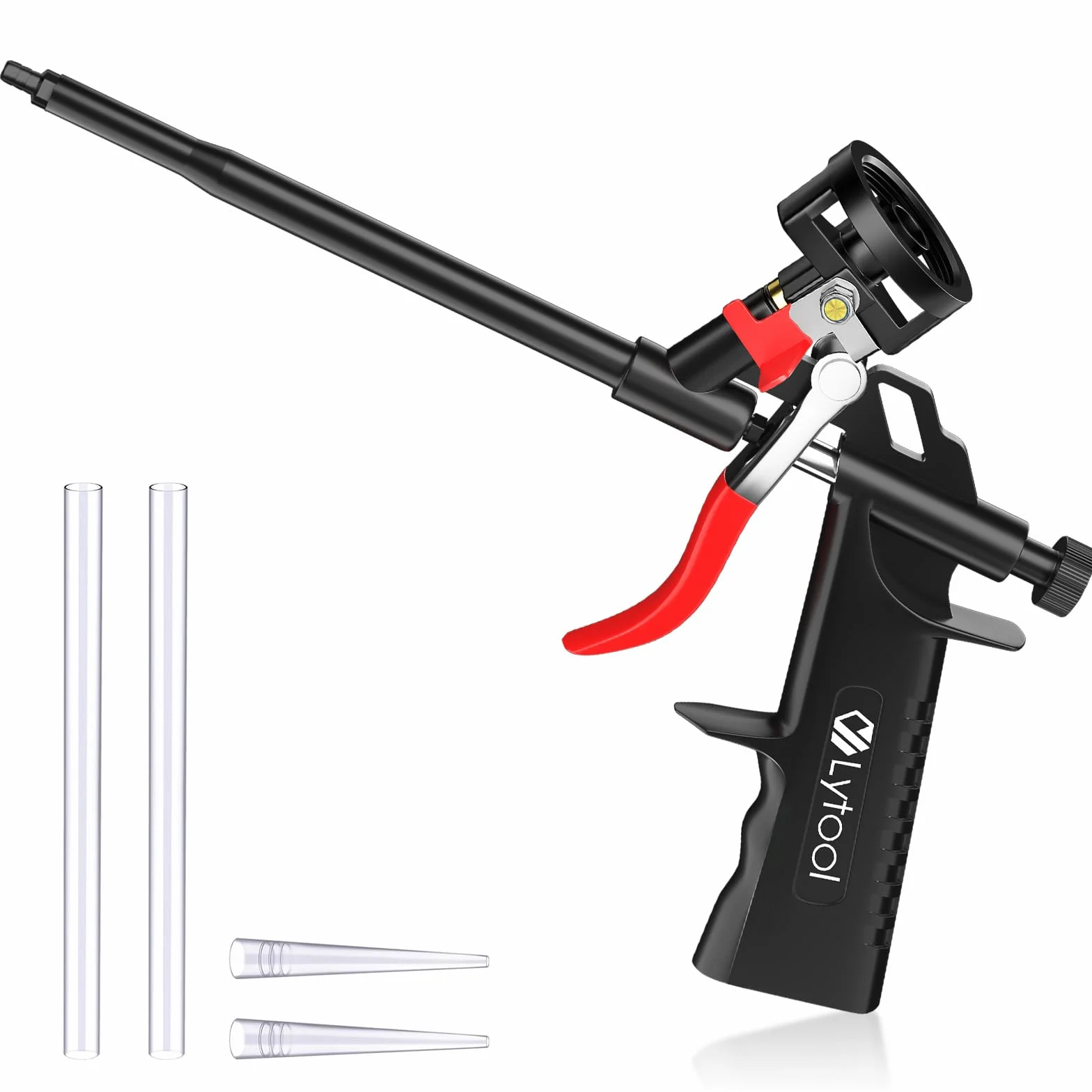 Pistolet do pianki budowlanej Lytool, metalowy, bez potrzeby czyszczenia