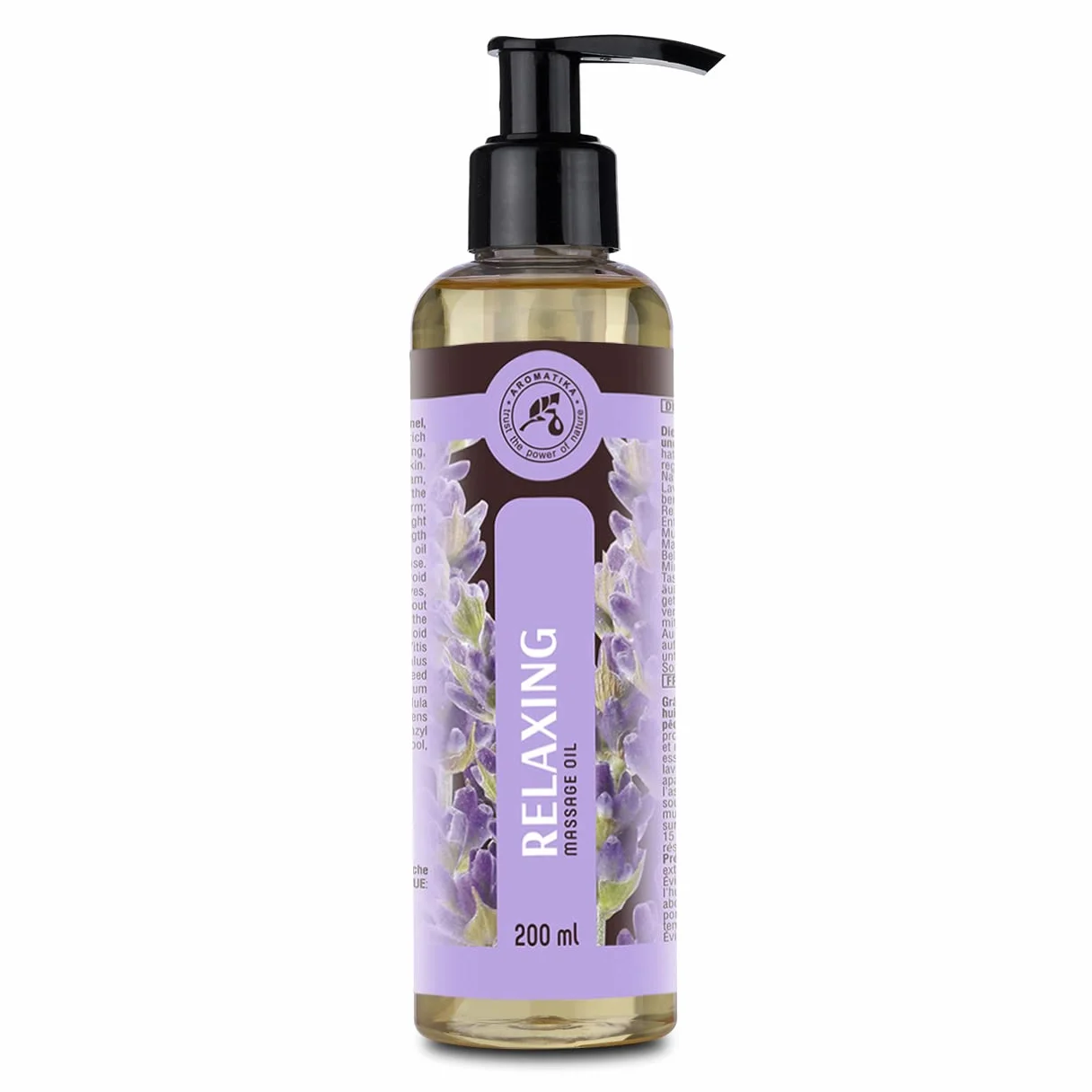 Kojący Olejek do Masażu 200 ml Jojoba Migdał Lawenda Geranium z Pestkami Winogron Spa do Stóp