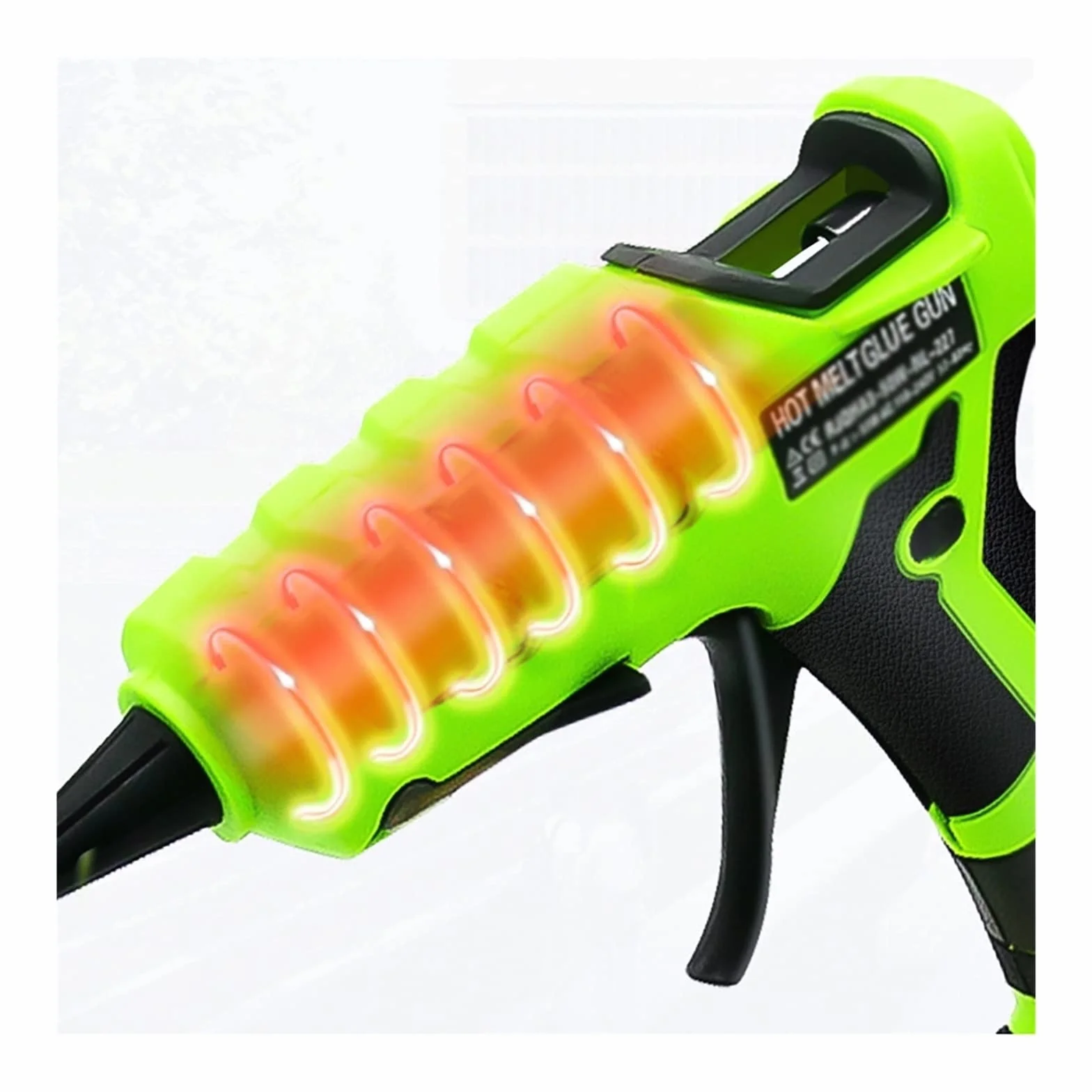 Pistolet Do Kleju Na GorąCo Elektryczny Pistolet Do Klejenia Na Gorąco Bezprzewodowy Do Baterii Dysza Przeciw Oparzeniom DIY Spawanie Hot Wiatrówka 7mm Kleje W Sztyfcie(With 60 Glue Sticks)