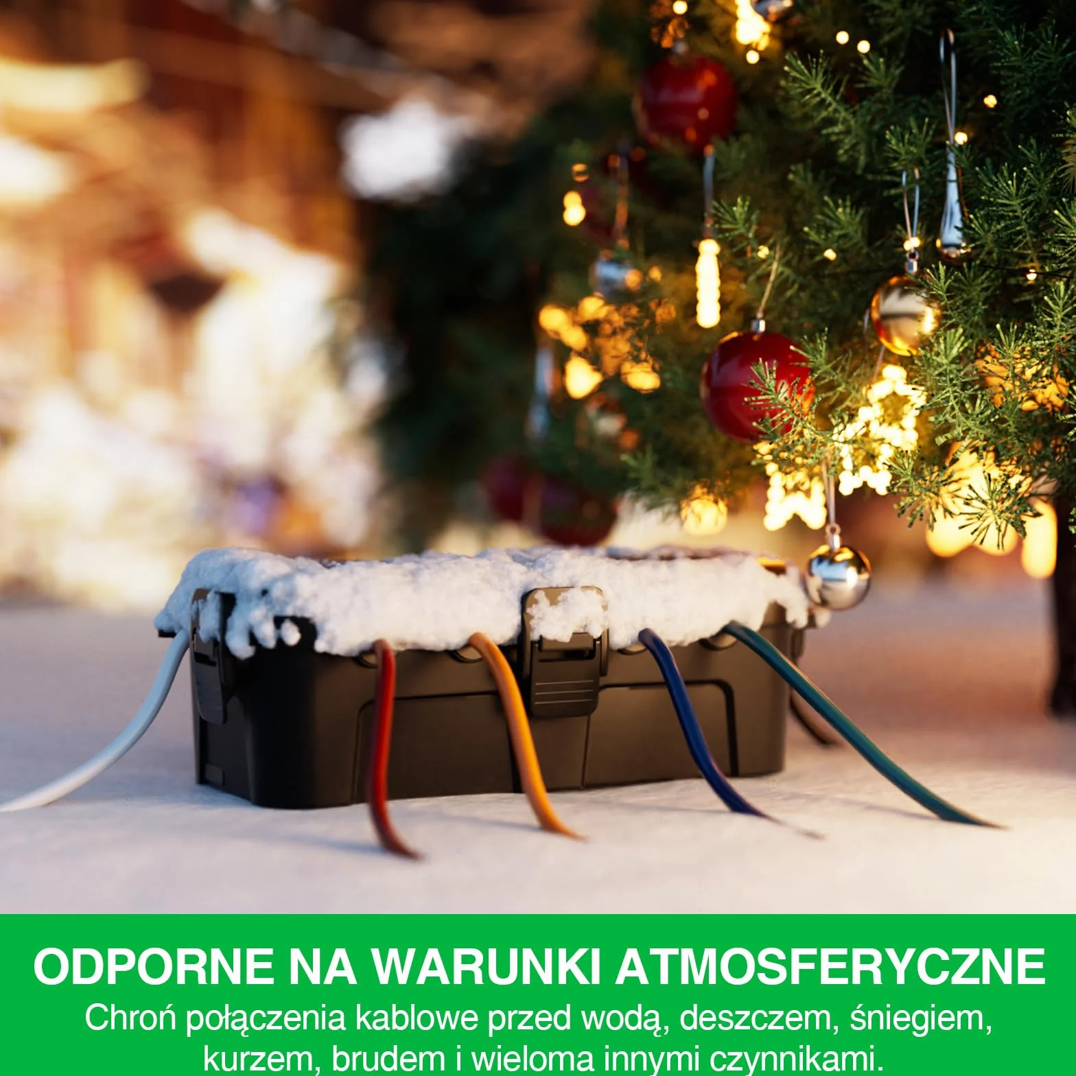 RESTMO skrzynka kablowa IP54 29 cm wodoszczelna do użytku na zewnątrz