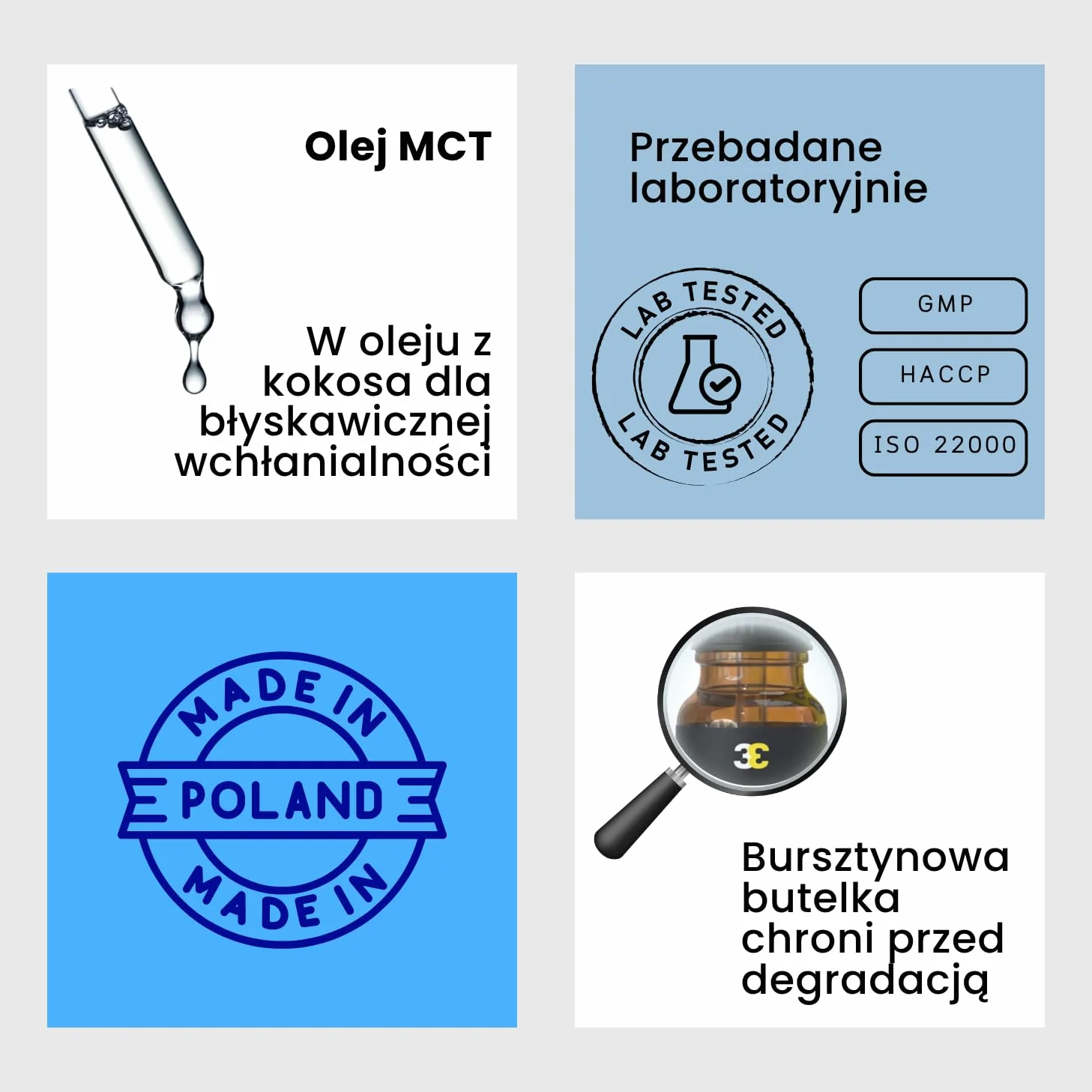 Witaminy ADEK w kroplach 10 ml Wegańska formuła Wspiera odporność wzrok skórę kości 3rd Element Nutrition