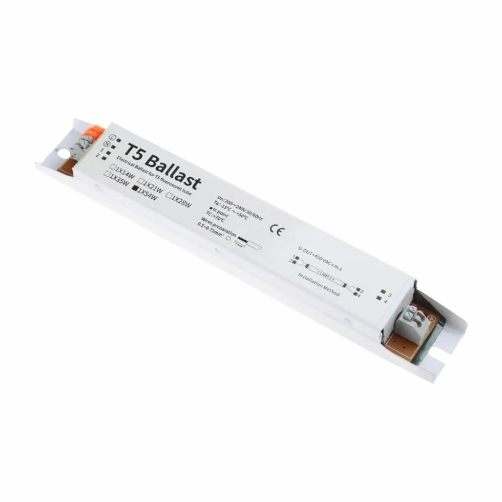 Elektroniczne stateczniki szerokonapięciowe T5 do lamp fluorescencyjnych 220-240 V, z natychmiastowym startem, wysyłki bezpośredniej (7)(4)
