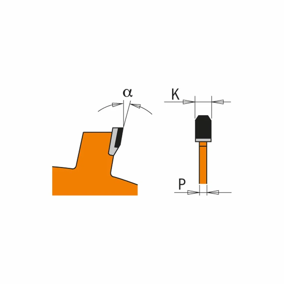 CMT Orange Tools 236.160.10h – tarcza do piły tarczowej do twardych materiałów/materiałów ściernych 160 x 2,1 x 20 Z 10 CONICO
