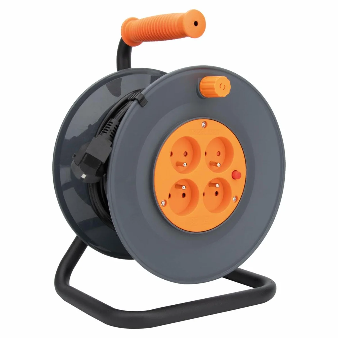 Zenitech HO5VV-F 3G1mm² 25m 4-gniazdowa bębna+wyłącznik automatyczny
