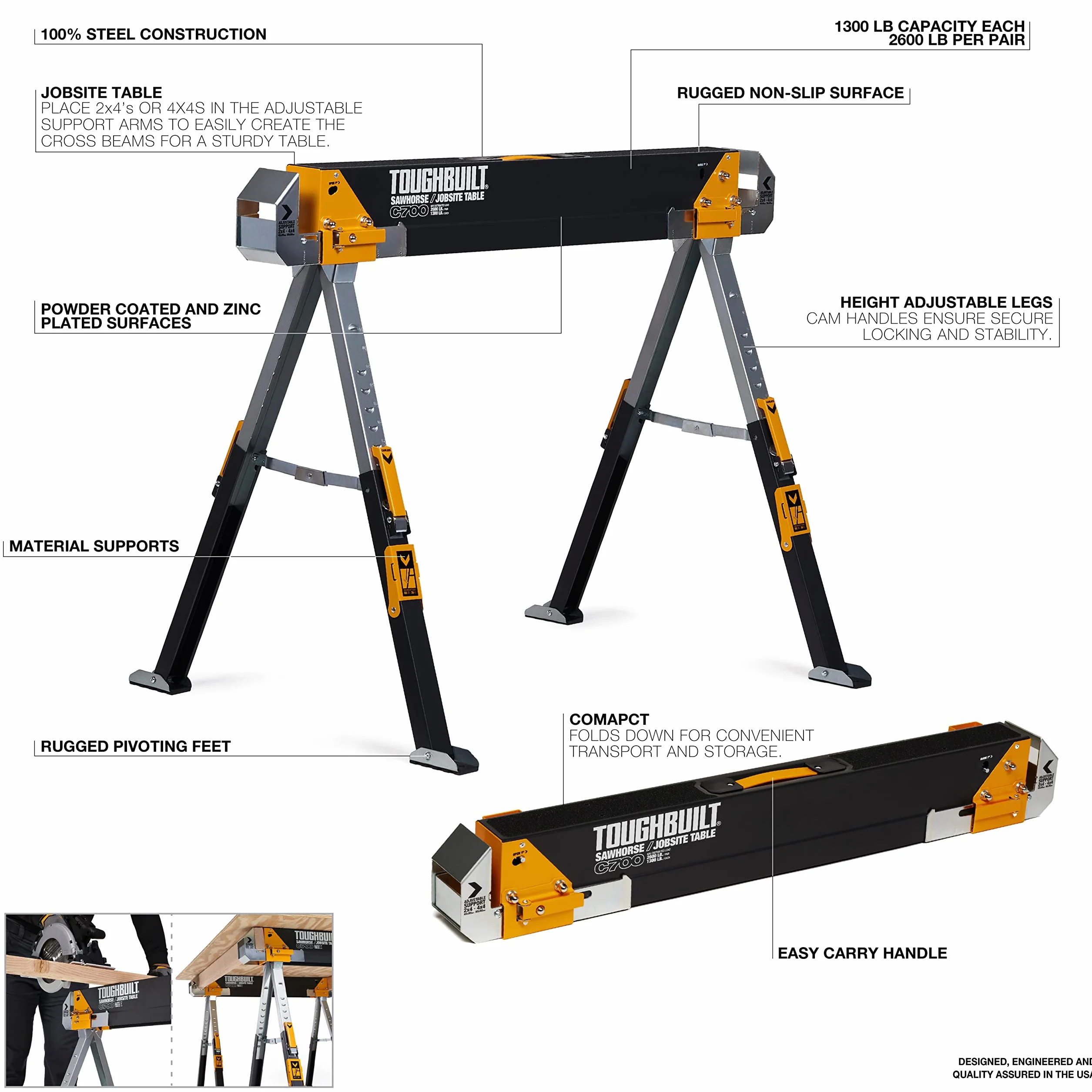 ToughBuilt TB-C700-2 Konik piłowy