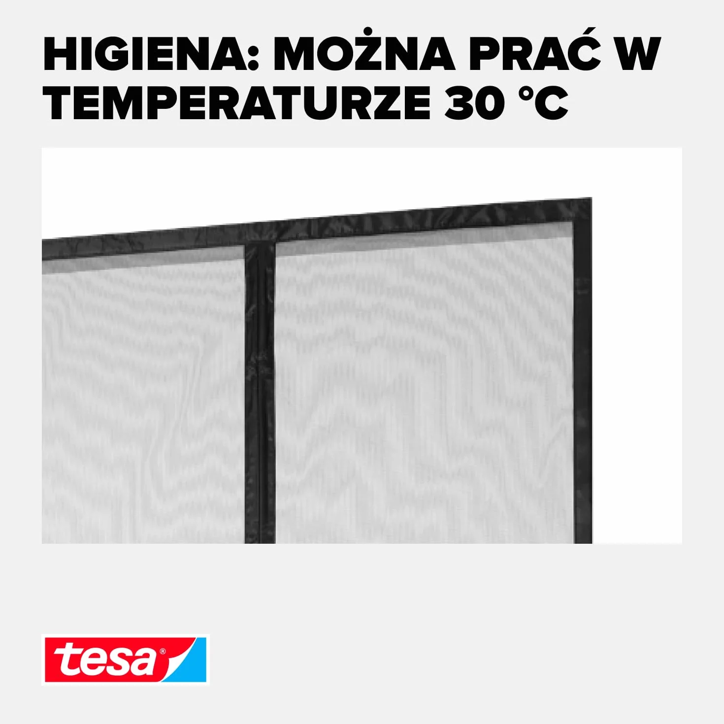 tesa INSECT STOP Magnetic Curtain - samoczynnie zamykająca się zasłona z magnesami na drzwi balkonowe, łatwy montaż bez wiercenia - 220 x 100 cm