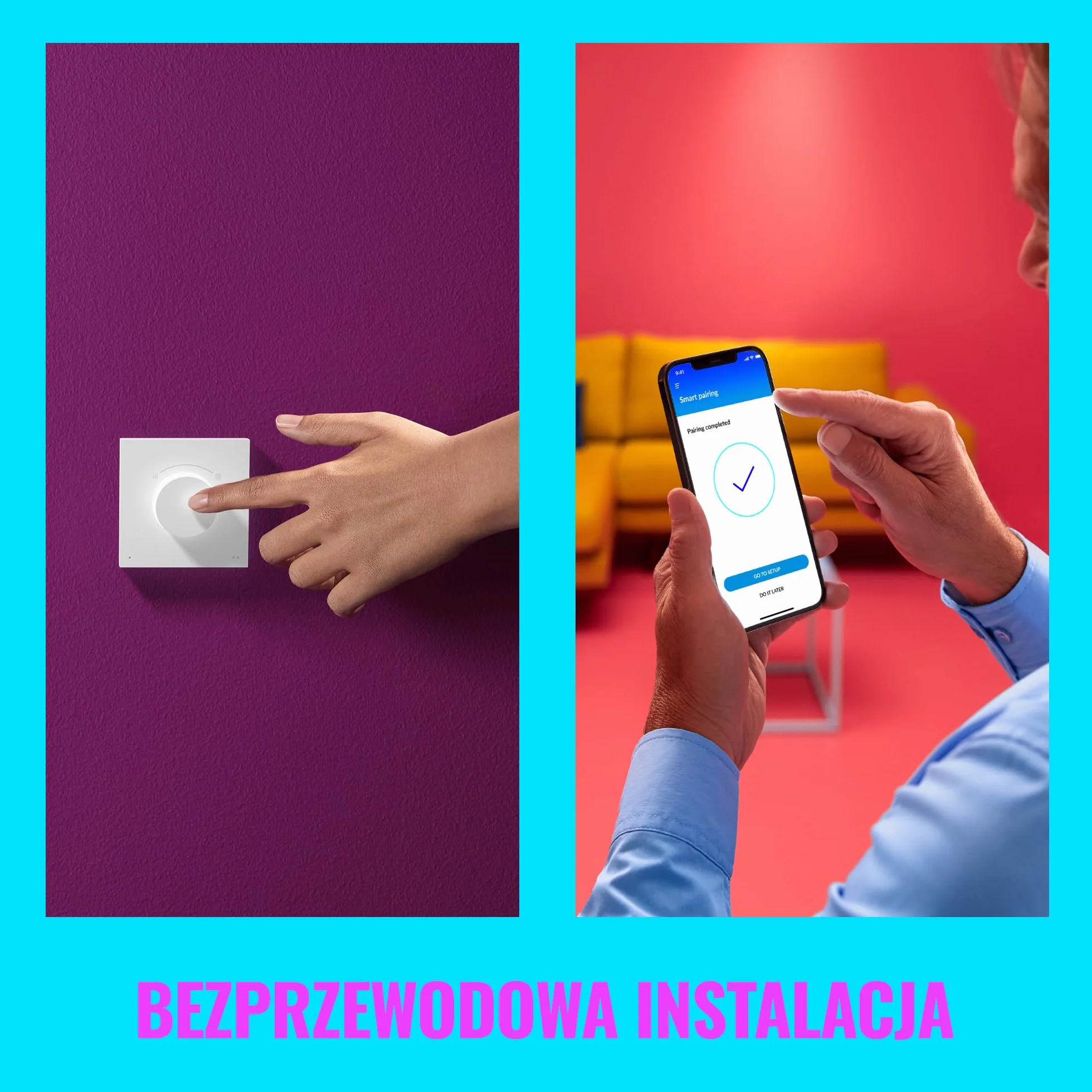 WiZ Inteligentny przełącznik pokrętłowy USB ściemnianie scenami sterowanie lampami Connected