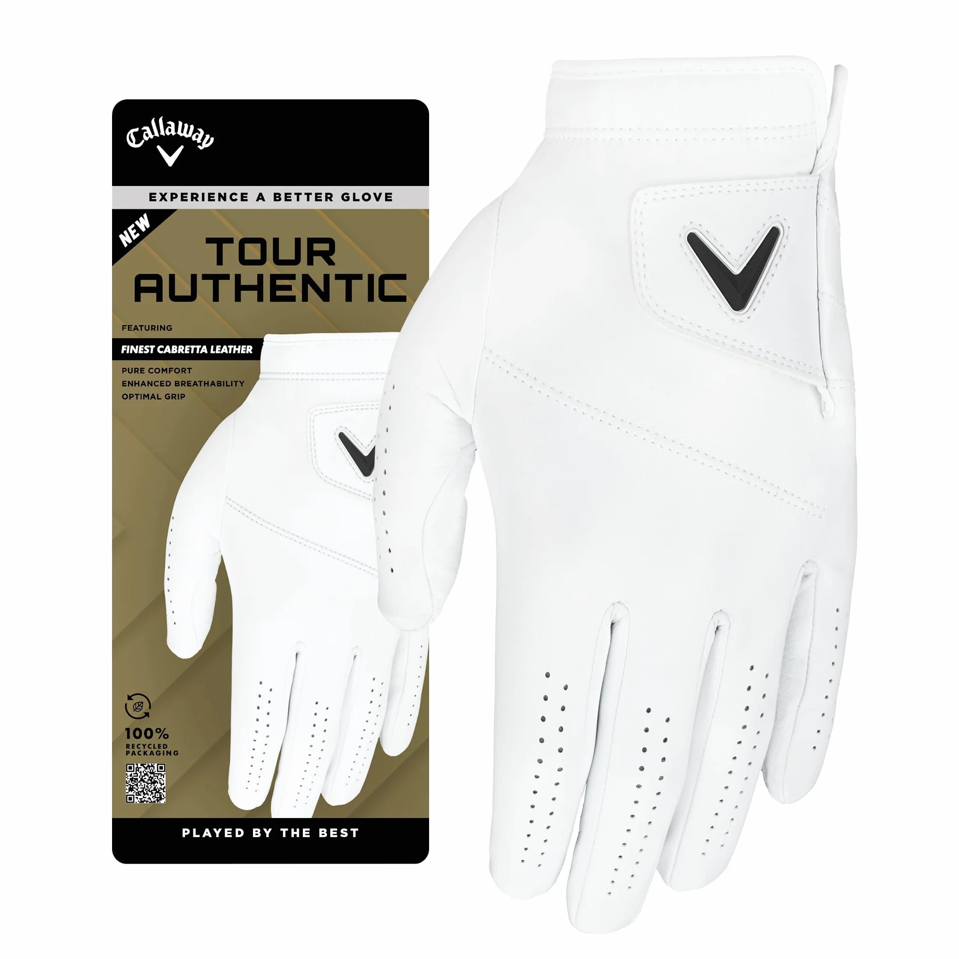 Callaway Golf Tour Authentic męska rękawica golfowa 2025 - lewa ręka dla praworęcznego golfisty, M