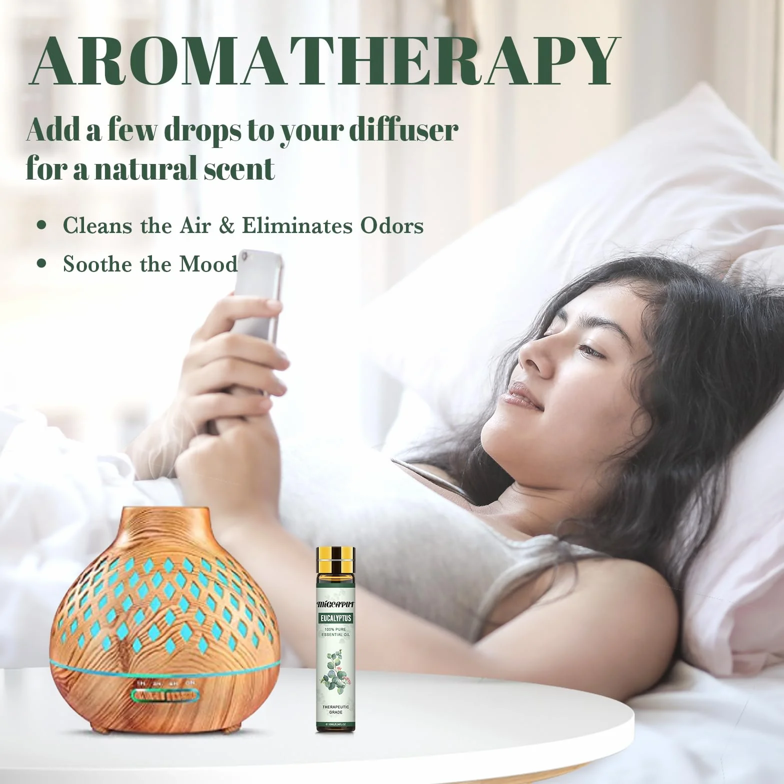Olejki Eteryczne Eukaliptusowe 100% Naturalny Klasy Terapeutycznej 2 x 10ML do Aromaterapii