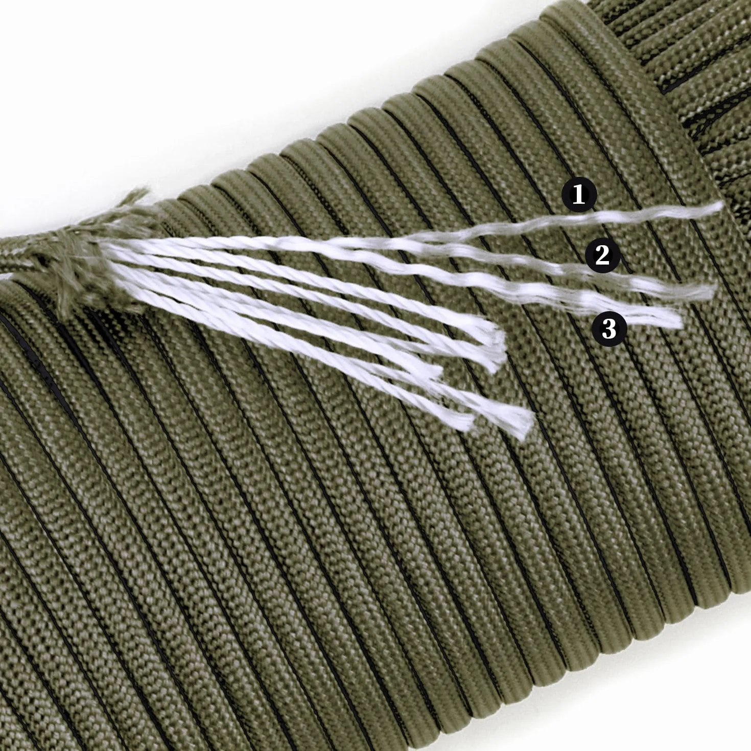 Paracord 550 lb, 7-żyłowa lina spadochronowa typu III, 50 stóp, 4 mm, nylonowa linka spadochronowa do biwakowania, Pustynna opalenizna