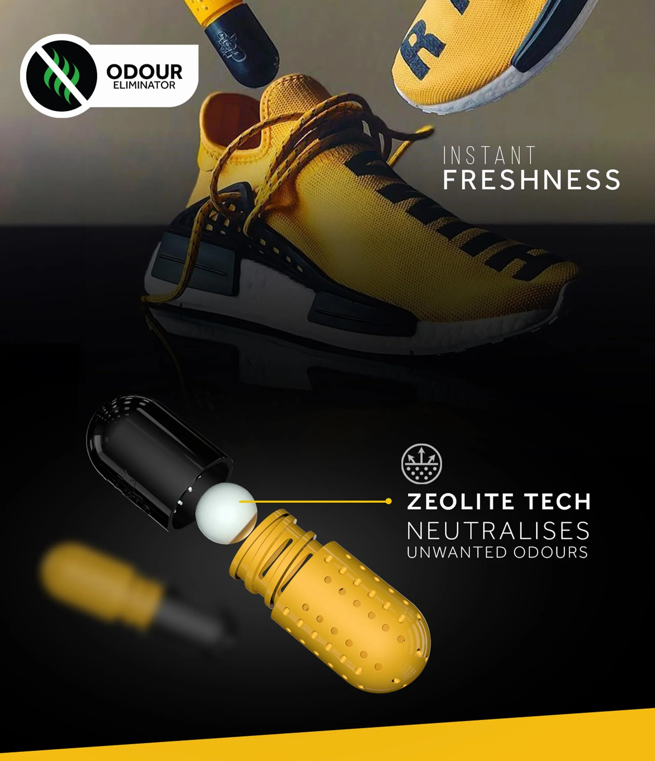 Crep Protect Unisex Ultimate Shoe Freshener odświeżacz powietrza, czarny, rozmiar uniwersalny