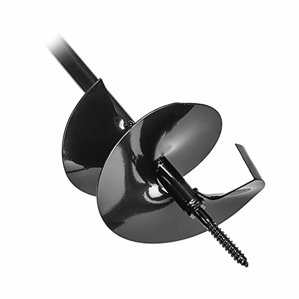 AGROHIT Wiertło do gleby Ø 250 mm, wiertło ręczne do ogrodu, wiertło ogrodowe ze stali, uchwyty z gumą, wygodne i stabilne, wiertło spiralne, wiertło do roślin o łącznej długości 105 cm