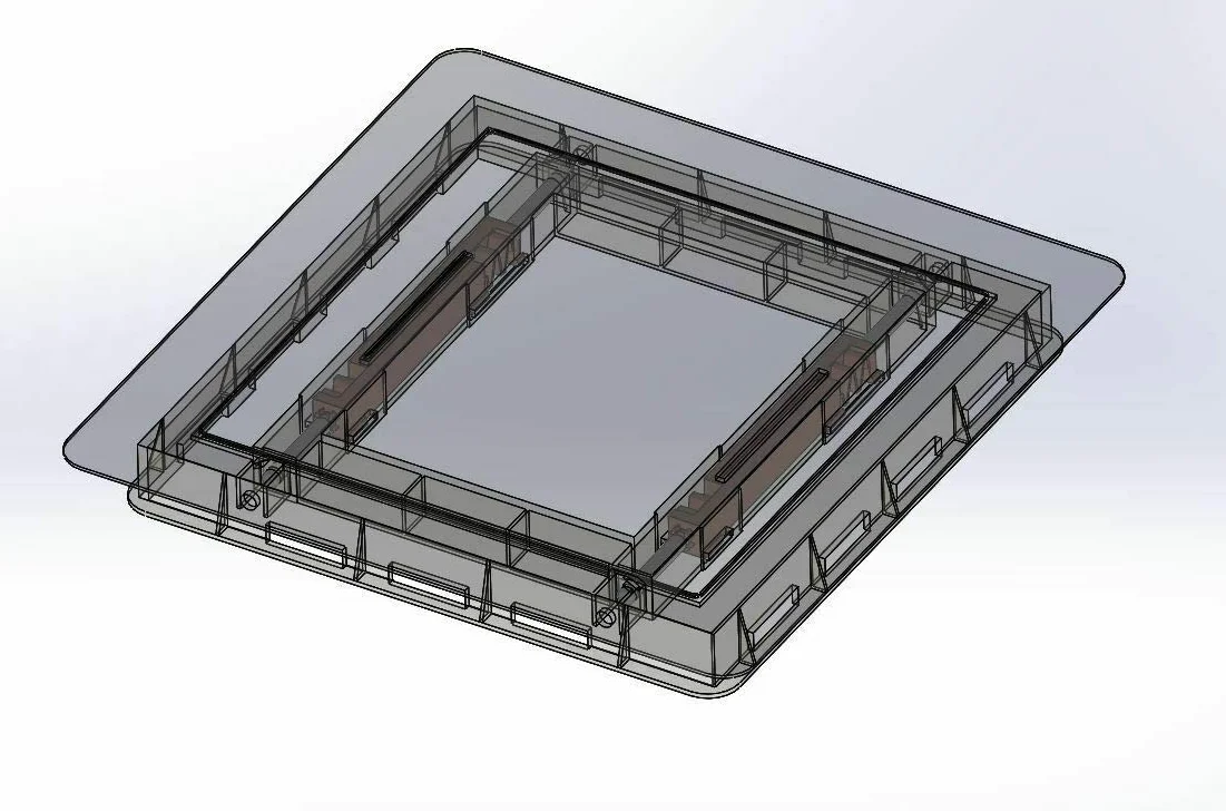 Ekskluzywne drzwi rewizyjne klapa rewizyjna stal szlachetna szczotkowana z ramą montażową NDE 200x200 mm
