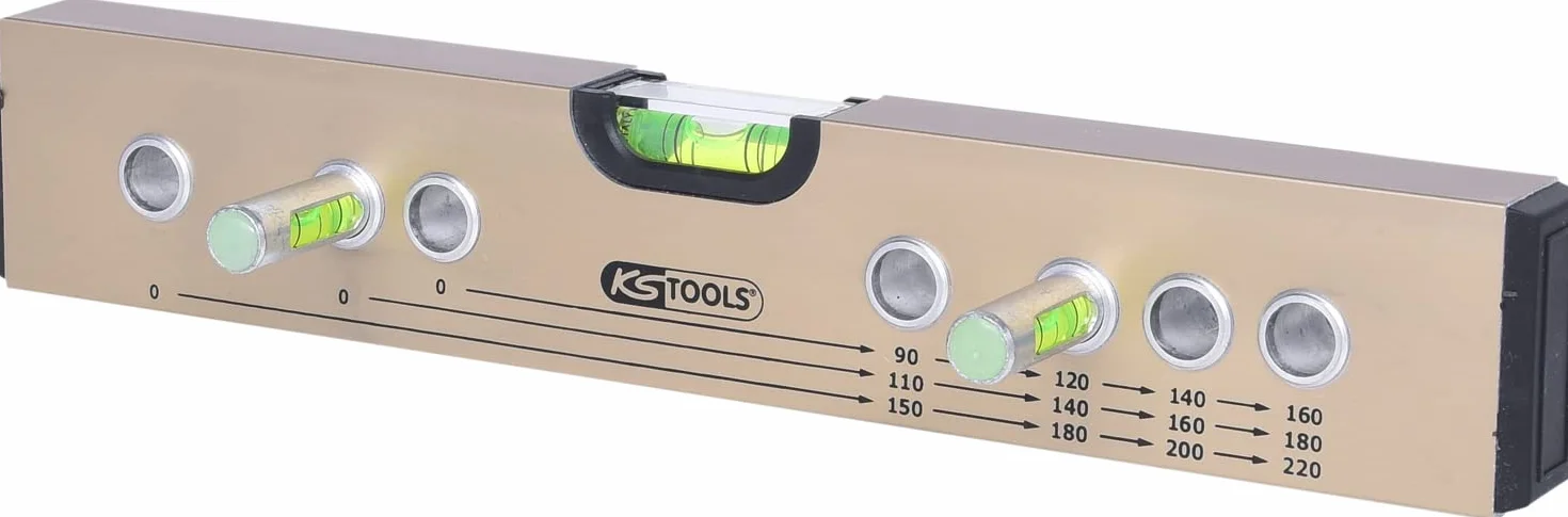 KS Tools 204.2000 Poziomica odległości standardowej/ suwmiarka do przyłącza montażowego, 300 mm