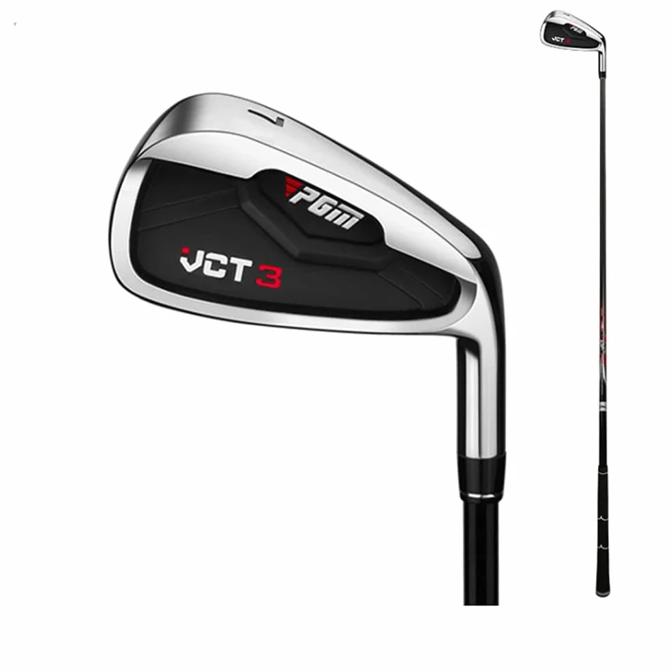 Męskie kluby golfowe VCT3 Iron #5/6/7/8/9/P/S praworęczny profesjonalny słupek ze stali nierdzewnej/trzon węglowy męski golf Putter Club (7-stalowy)