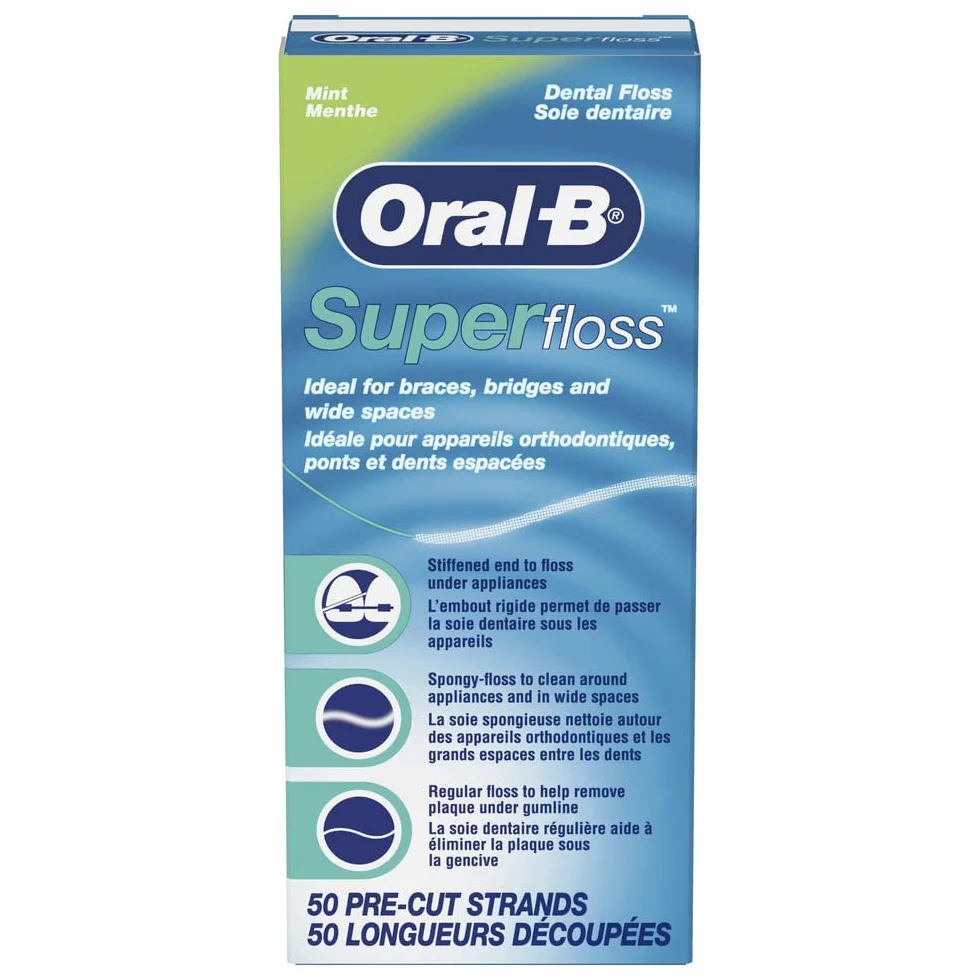 Oral-B Superfloss nić dentystyczna, bezsmakowa