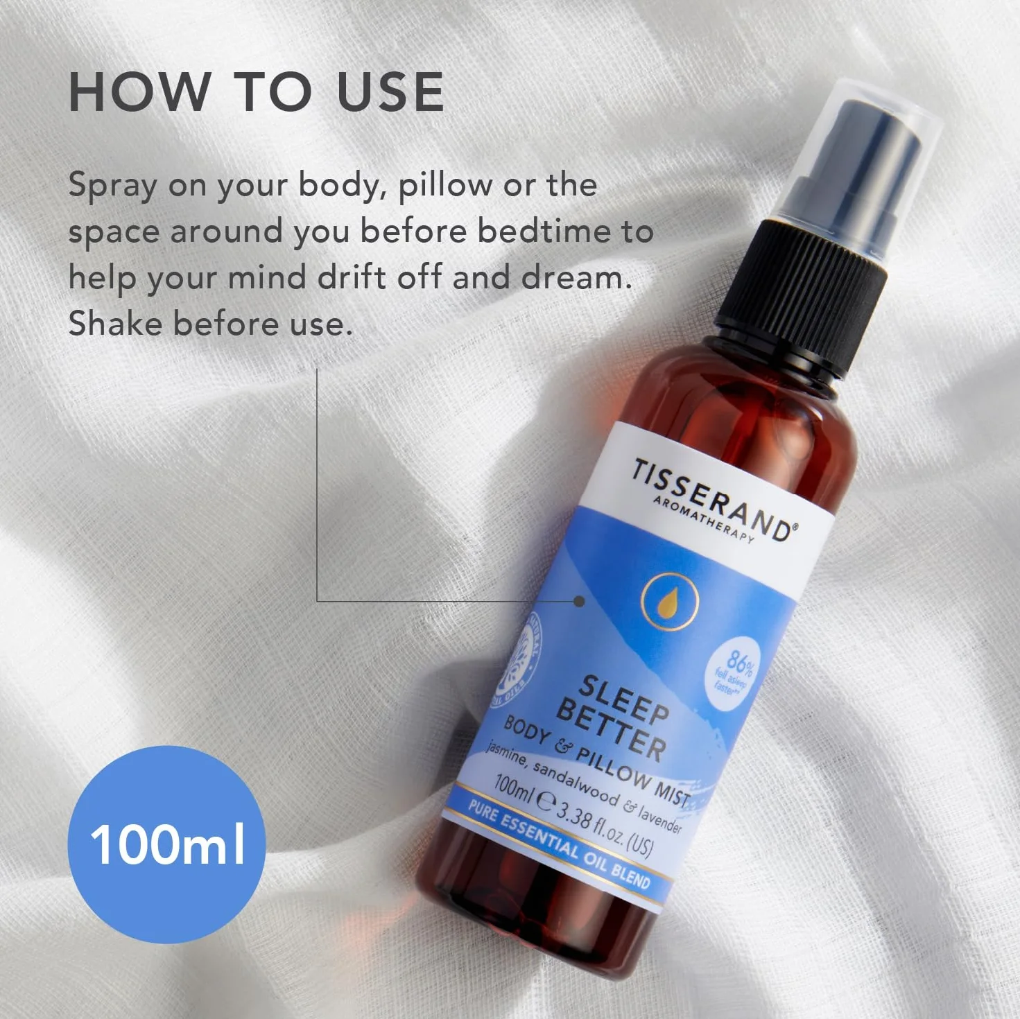 Tisserand Aromatherapy Sleep Better Pillow Mist