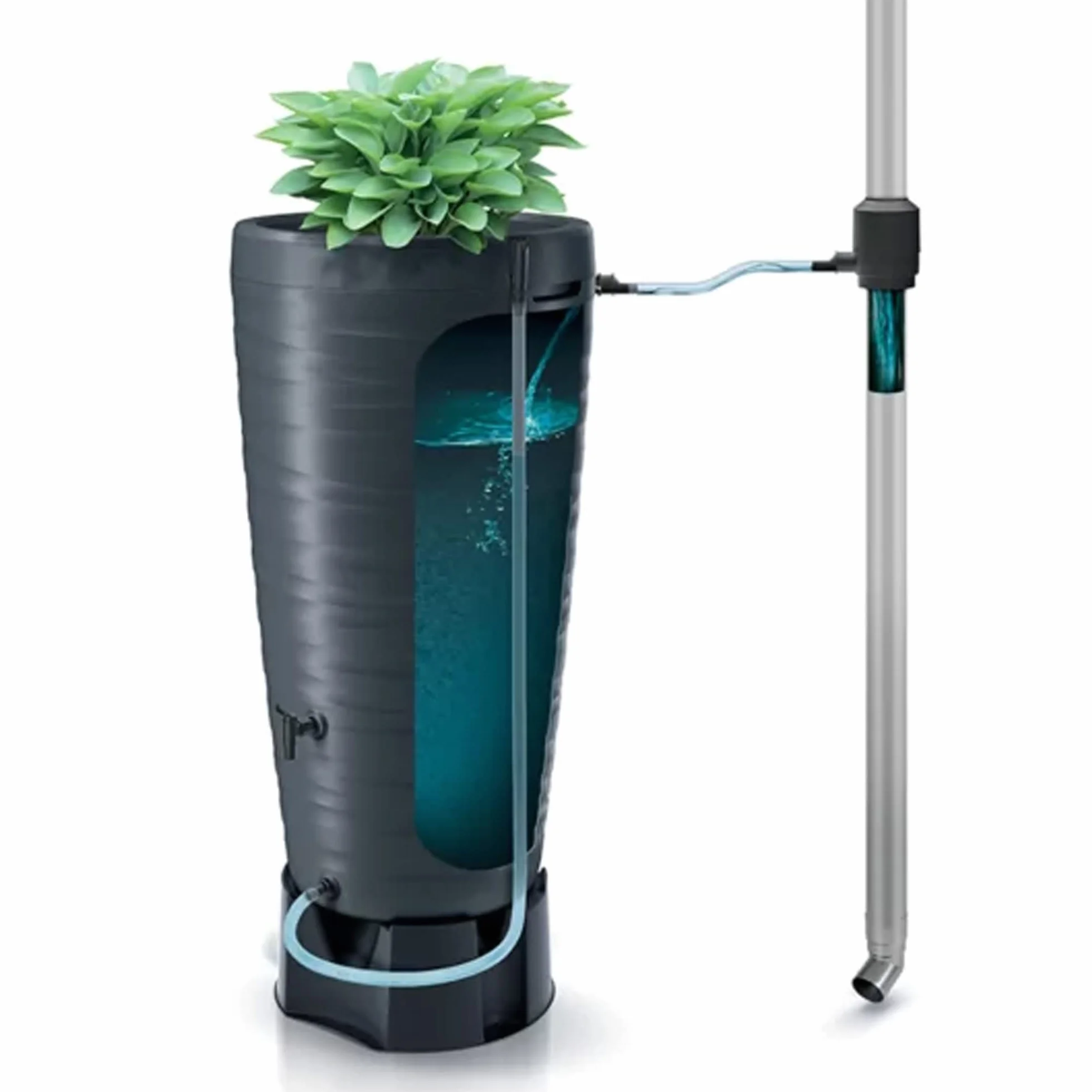 ICANSET 7 Zestaw akcesoriów do zbiorników na wodę deszczową 5 sztuk 300x55x370 mm