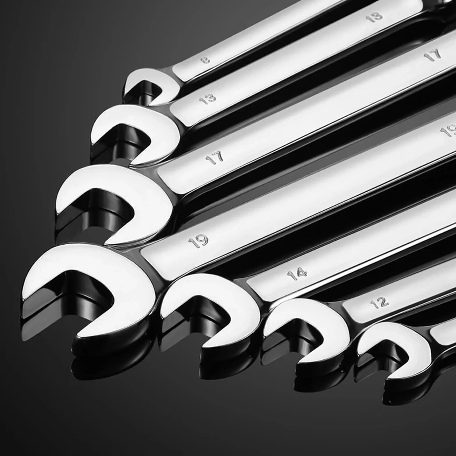 Telescopic Ratchet Zestaw kluczy płasko-oczkowych z grzechotką do narzędzia mechanicznego naprawy samochodów motocyklowych Klucze dynamometryczne(7PCS)