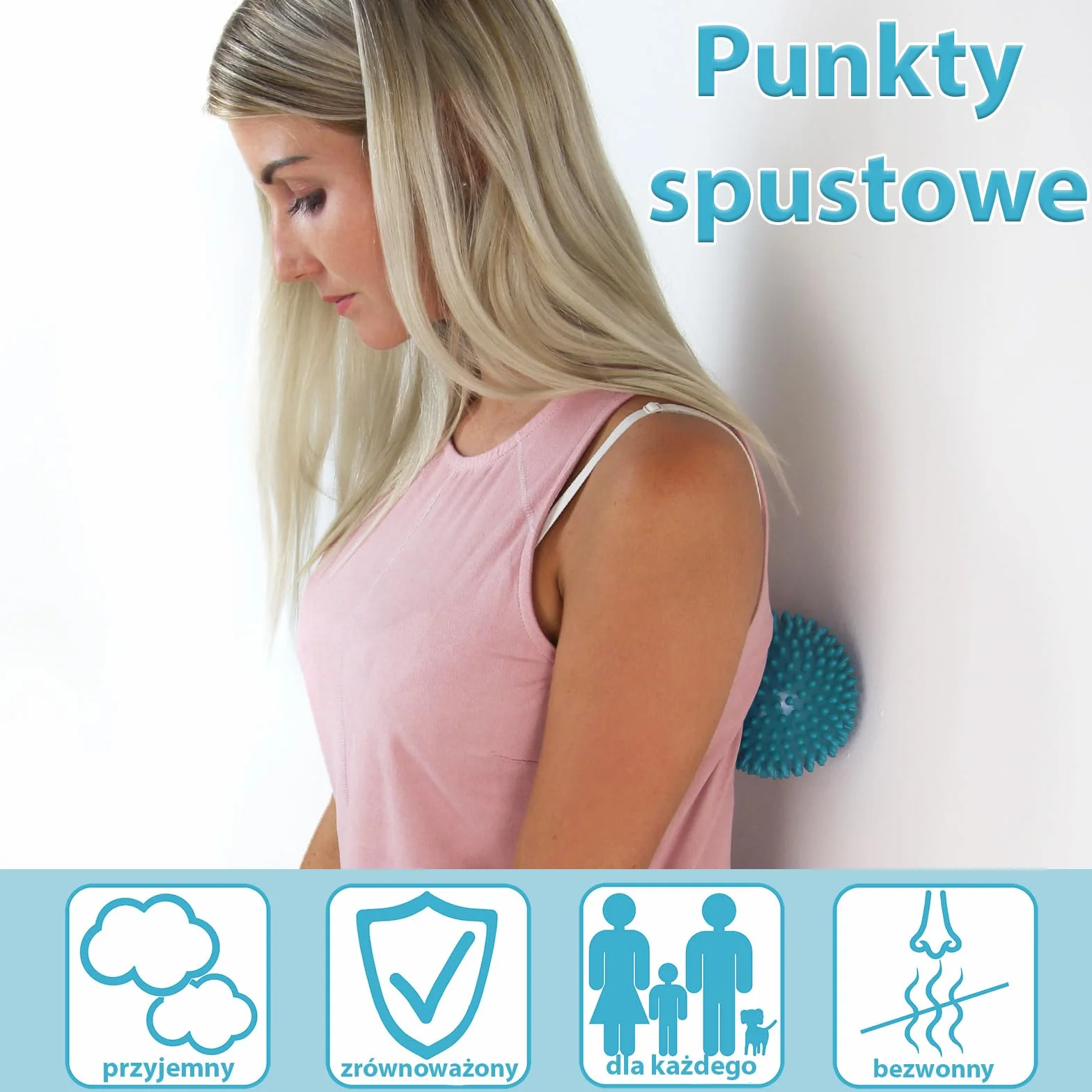 ALPIDEX Piłki do masażu zestaw 5 – piłka z kolcami, lacrosse, peanut i trigger point | różne twardości | e-book w zestawie