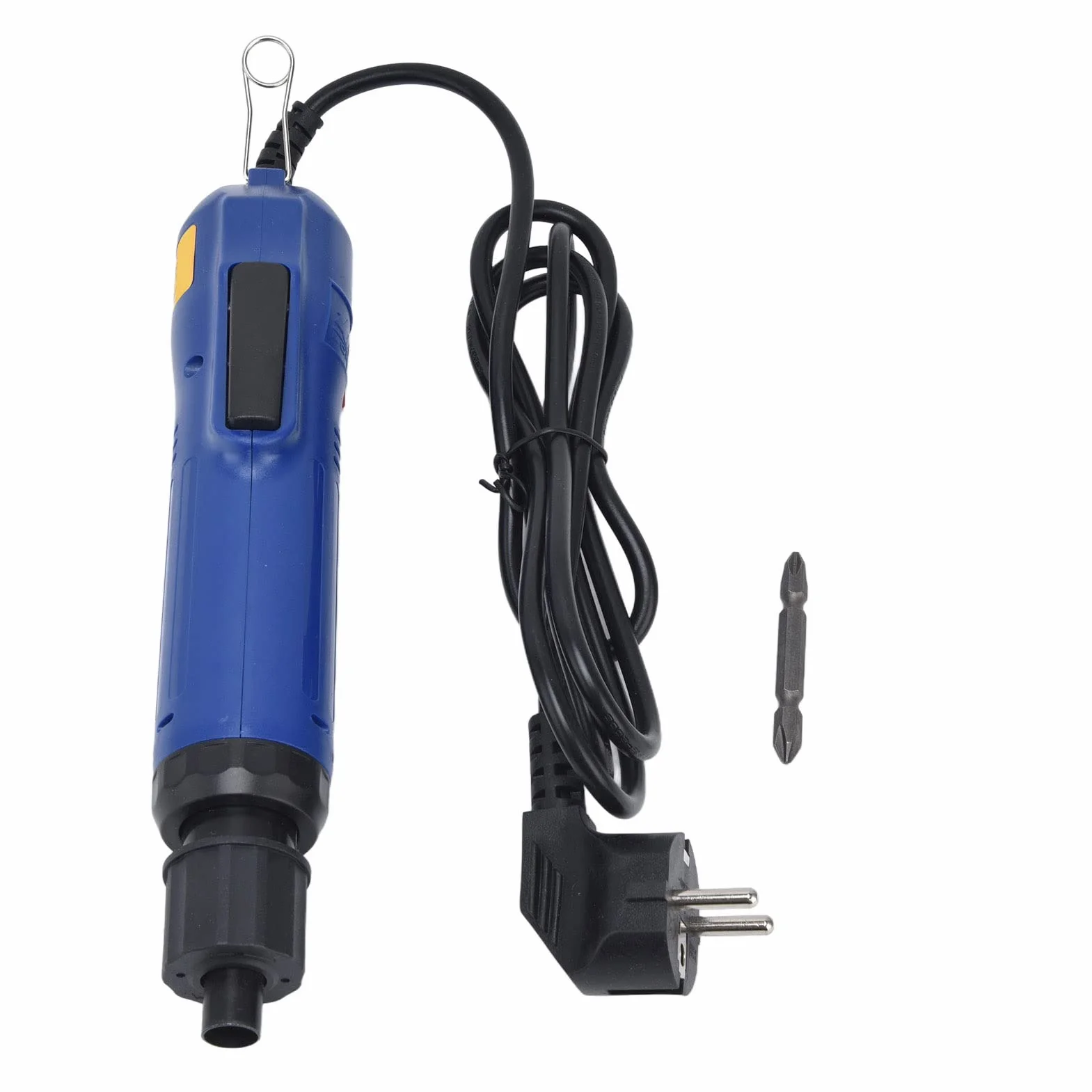 Zestaw wkrętaków elektrycznych, akumulatorowych, wkrętarek, bitów, wtyczka europejska, 220 V, prosta, sześciokątna wkrętarka elektryczna, wkrętak do wkrętarki z bitem 1/4 cala, do stali i drewna