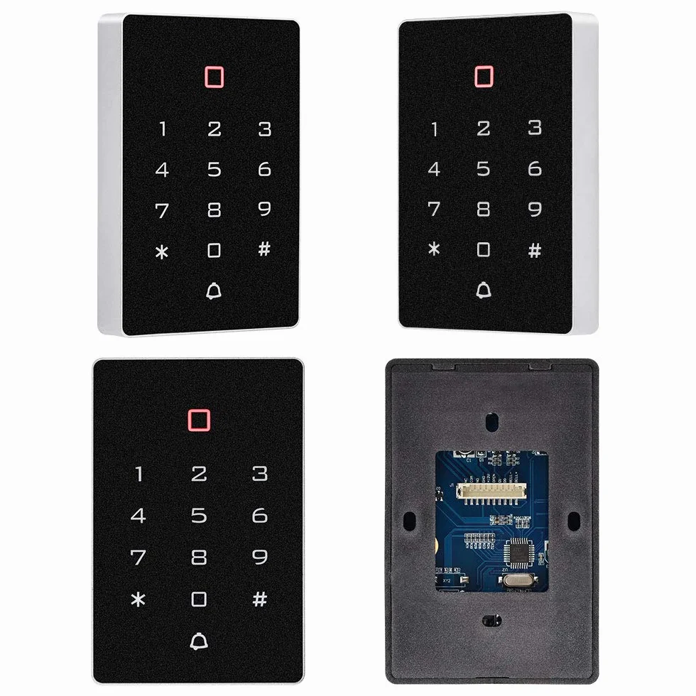 FTSTech 125 KHz EM/ID samodzielna klawiatura z interfejsem Wiegand czytnik RFID kontrola dostępu do mieszkania zestaw bezpieczeństwa z 10 szt. niebieski brelok